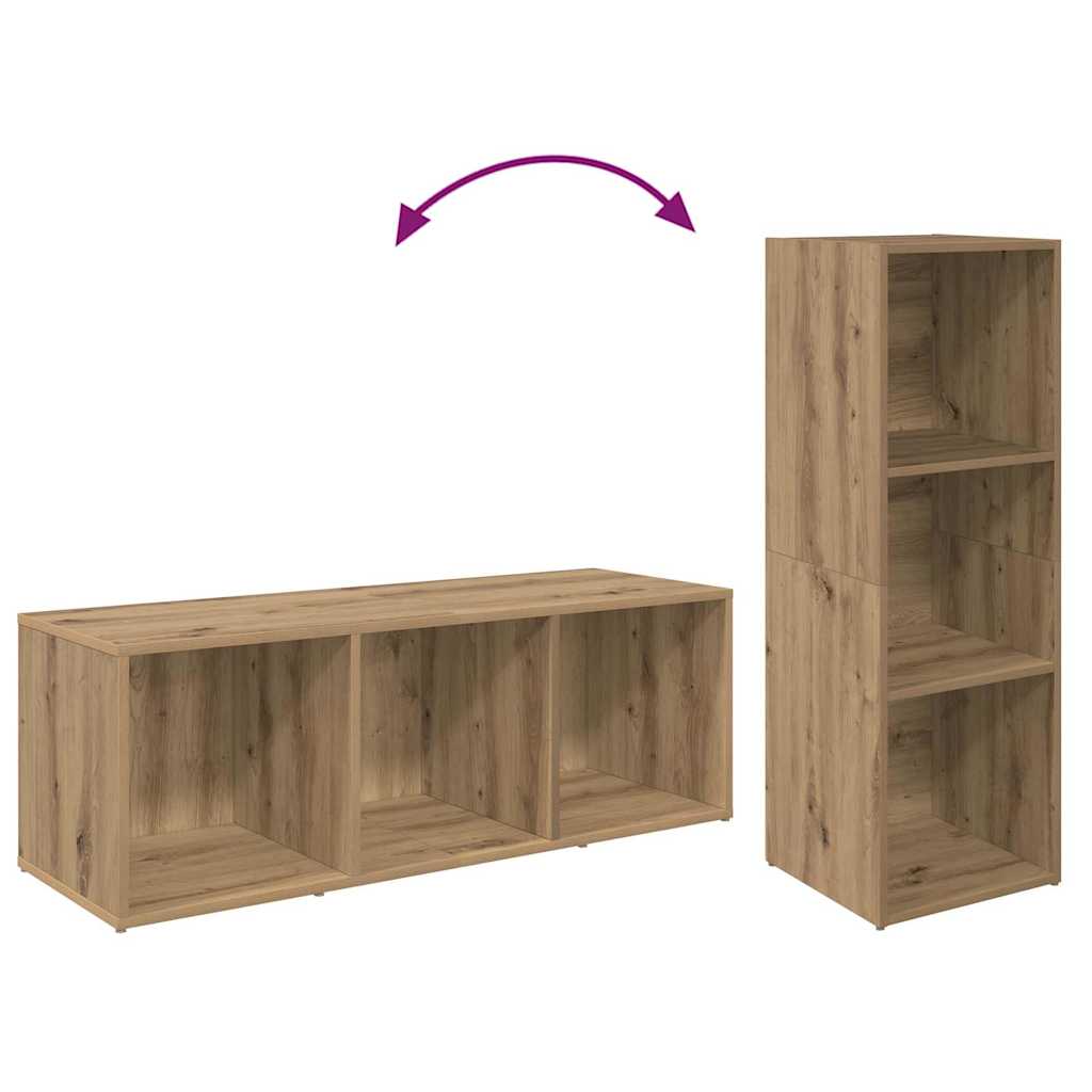 Ensemble meuble TV 4 pc Chêne artisanal Bois d'ingénierie