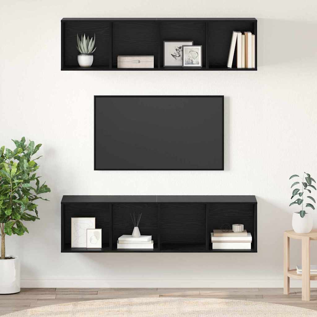 Ensemble meuble TV 2 pcs Chêne noir 37 x 37 x 142.5 cm - XIOS