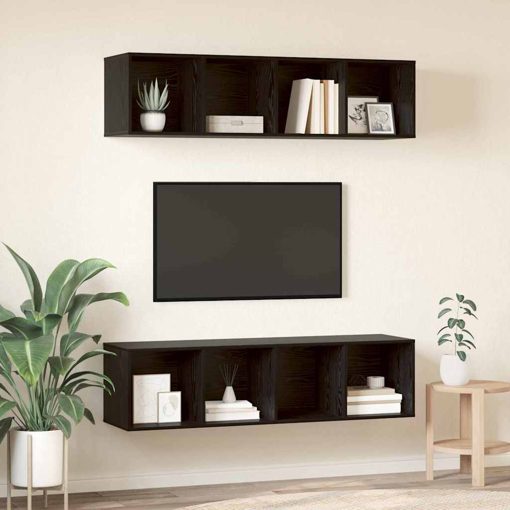 Ensemble meuble TV 2 pcs Chêne noir 37 x 37 x 142.5 cm - XIOS
