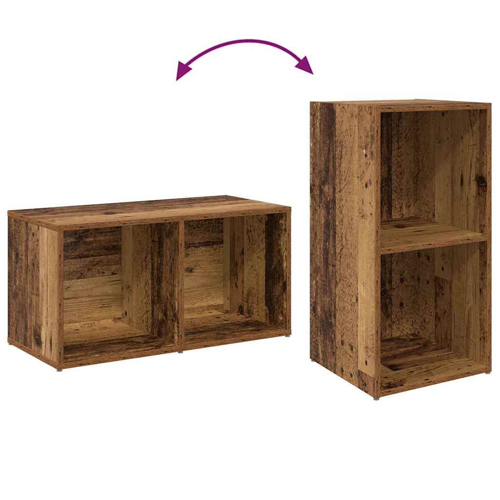 Ensemble meuble TV 4 pcs Bois ancien 37 x 35 x 72 cm - XIOS