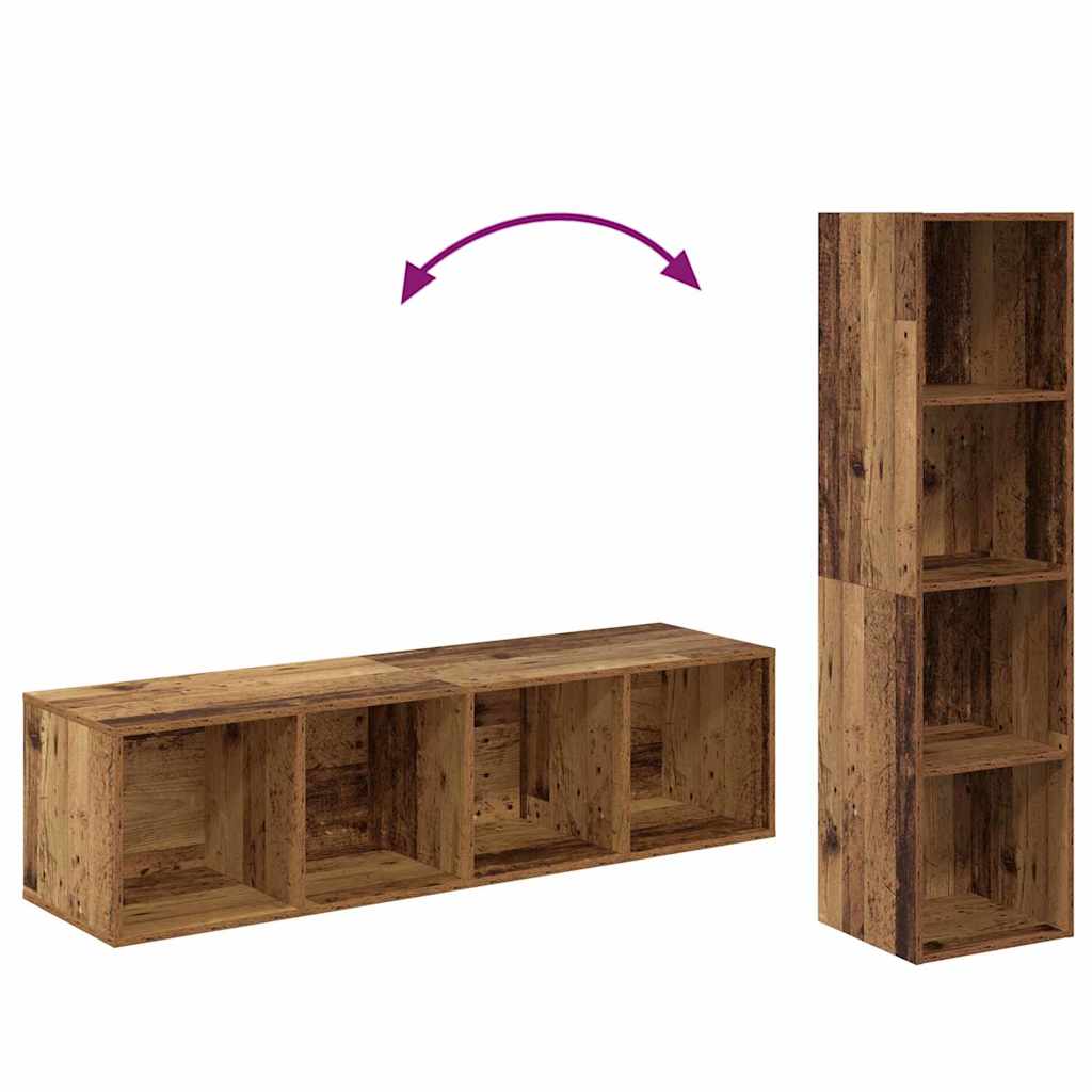 Ensemble meuble TV 4 pcs Marron 37 x 37 x 142,5 cm - XIOS