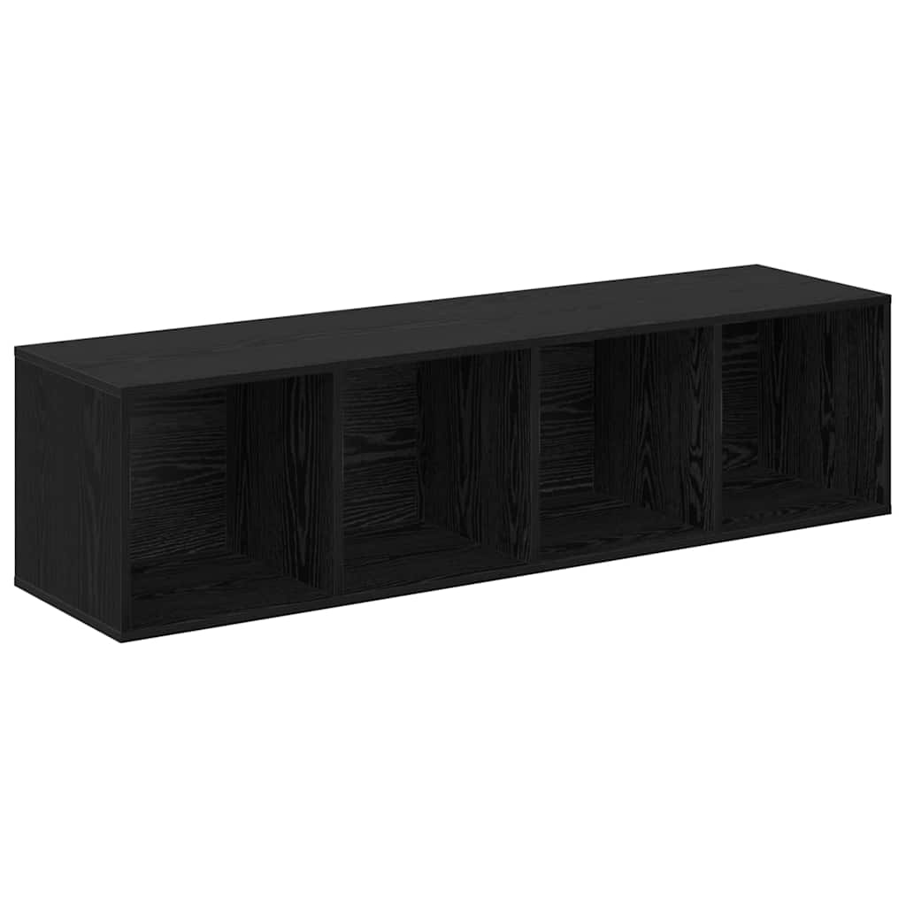 Ensemble meuble TV Montage mural 4 pcs Noir 37 x 37 x 142,5 cm - XIOS