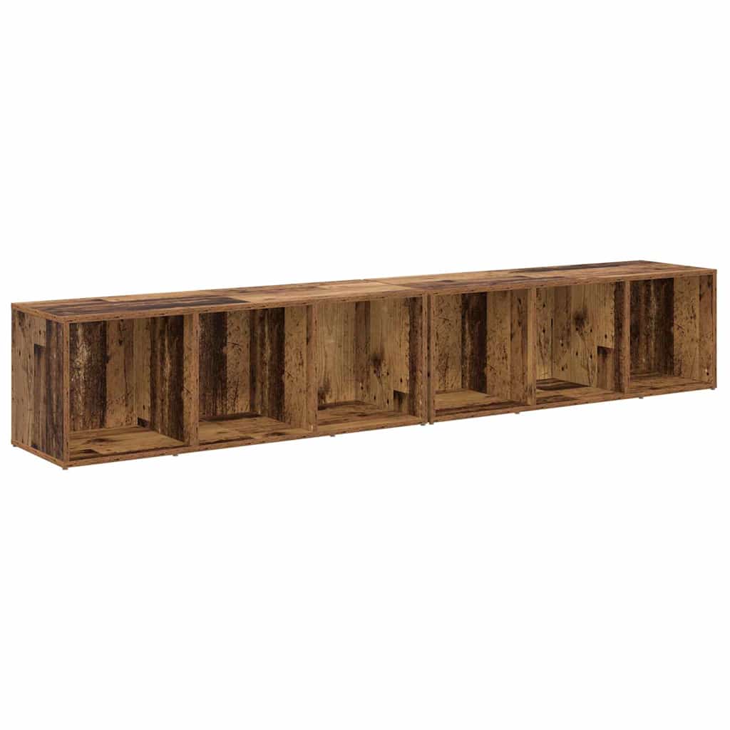 Ensemble meuble TV 2 pcs Bois Ancien 37 x 35 x 107cm - XIOS