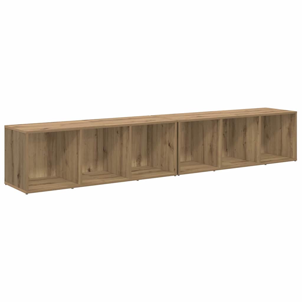 Ensemble meuble TV 2 pcs Chêne artisanal 37 x 35 x 107cm - XIOS