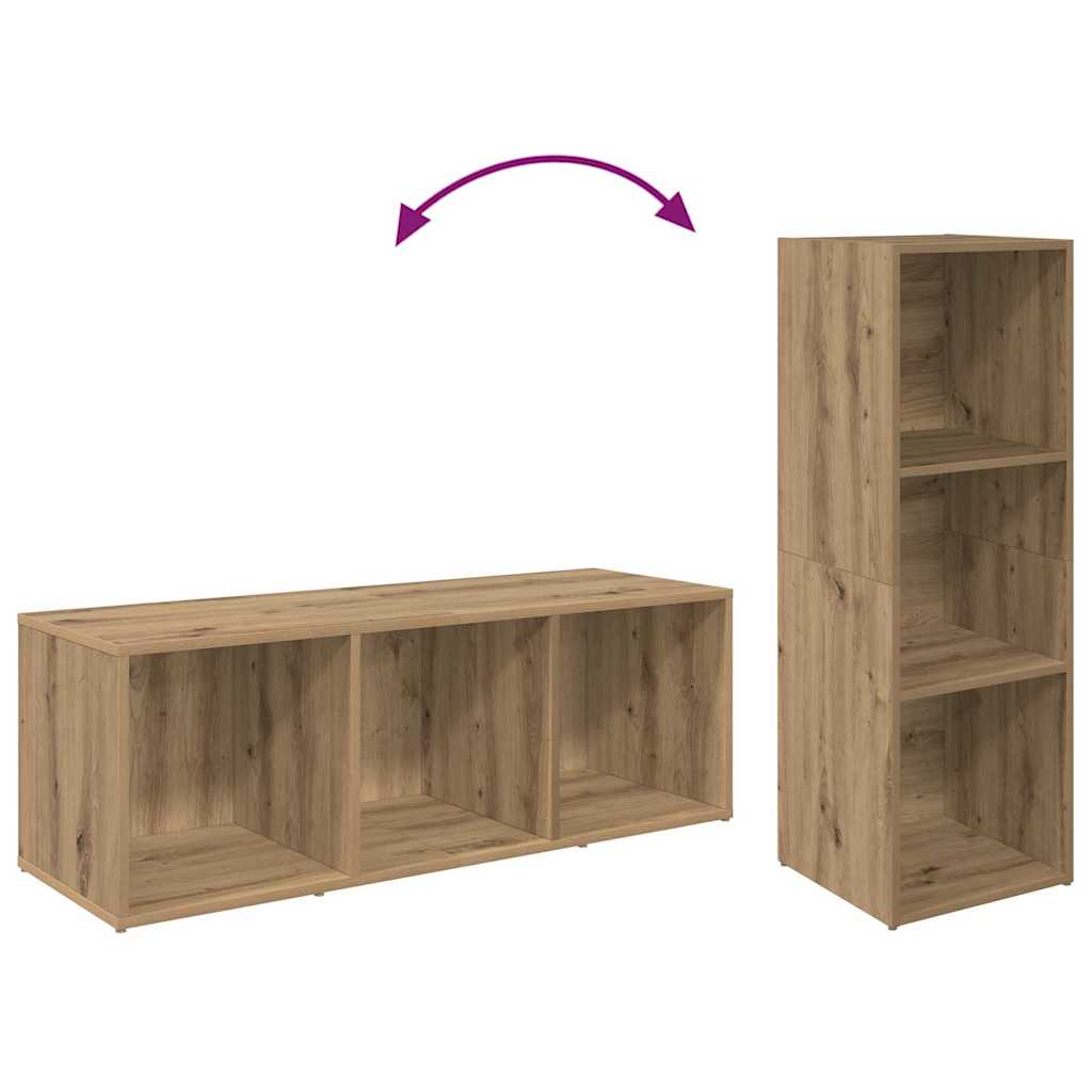Ensemble meuble TV 2 pcs Chêne artisanal 37 x 35 x 107cm - XIOS