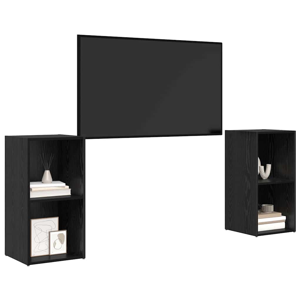 Ensemble meuble TV 2 pcs Chêne noir 72 x 35 x 36.5 cm - XIOS