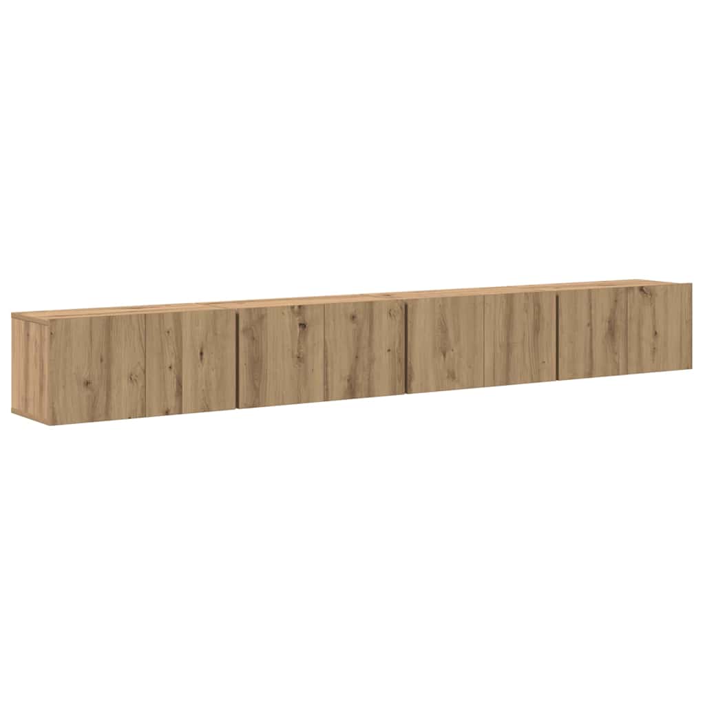 Ensemble meuble TV 4 pcs Chêne artisanal 60 x 30 x 30 cm - XIOS