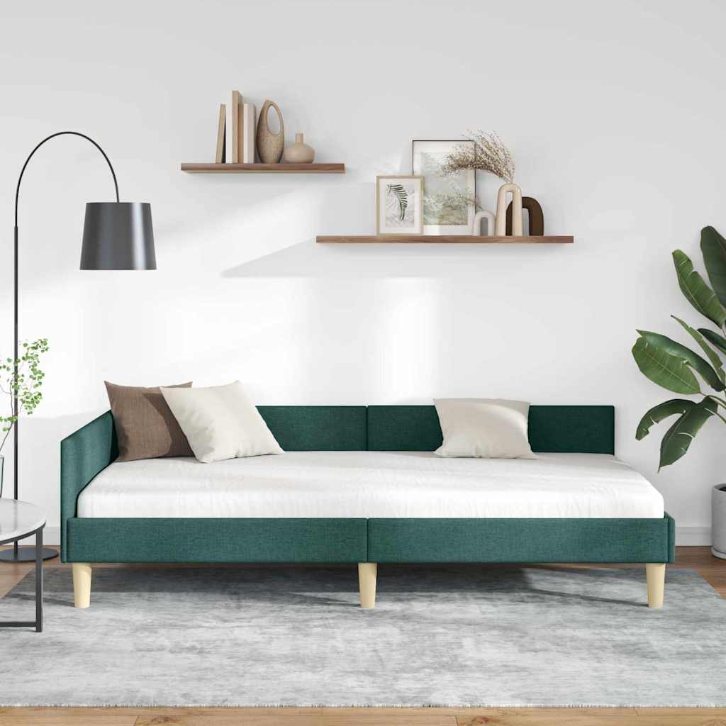 Cadre de lit d'angle Autre Vert foncé 80 x 200 cm - XIOS