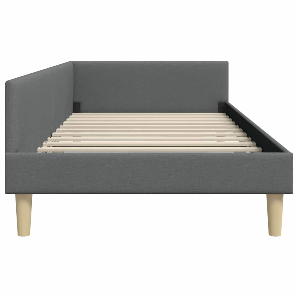 Cadre de lit d'angle Autre Gris foncé 90 x 190 cm - XIOS