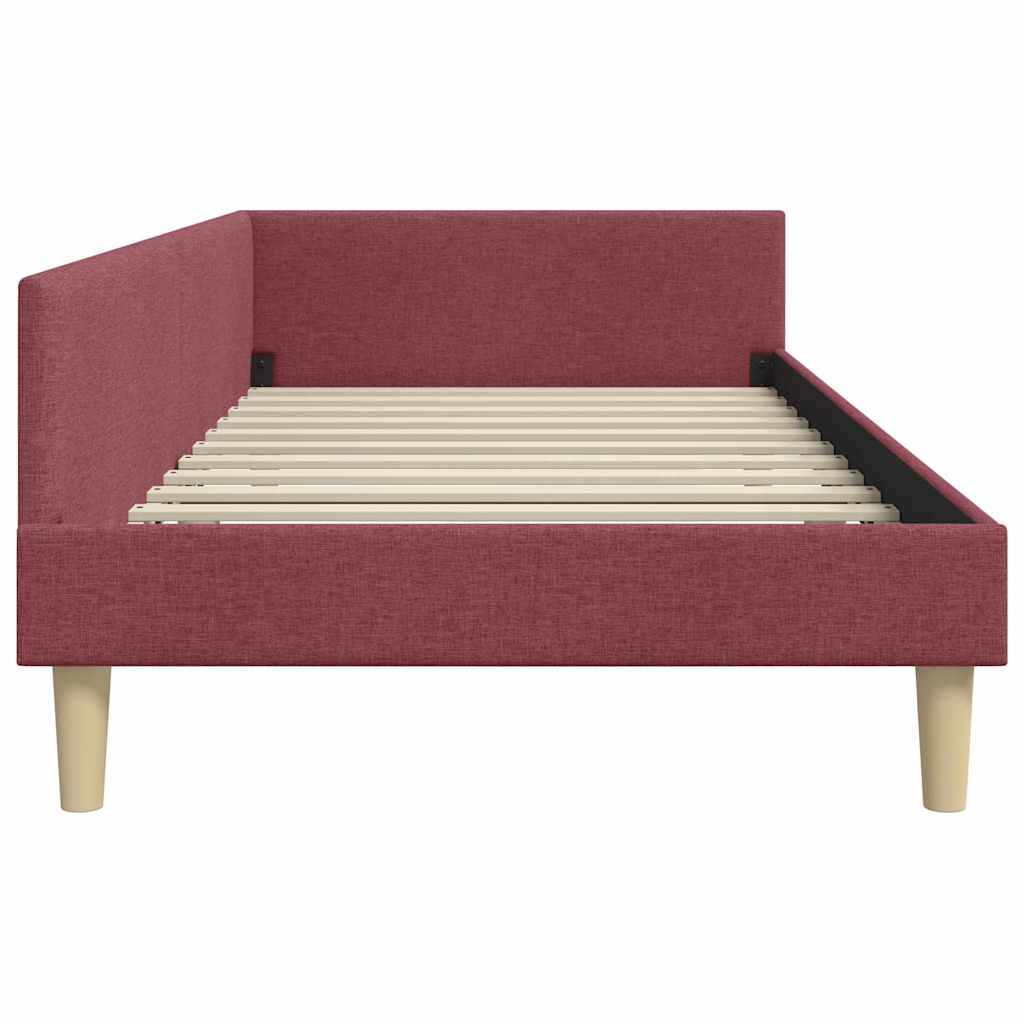 Cadre de lit d'angle Autre Rouge bordeaux 90 x 190 cm - XIOS