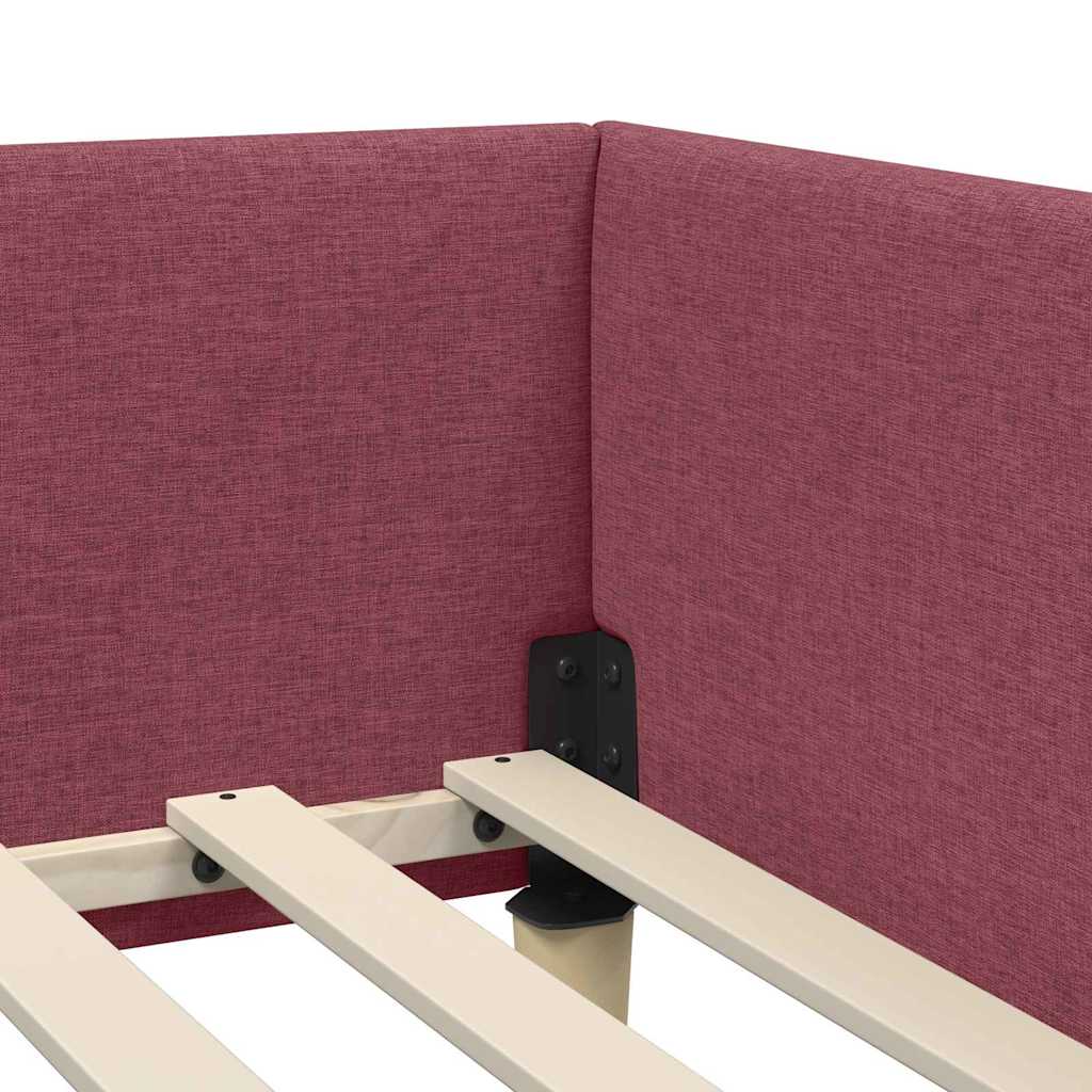 Cadre de lit d'angle Autre Rouge bordeaux 90 x 200 cm - XIOS