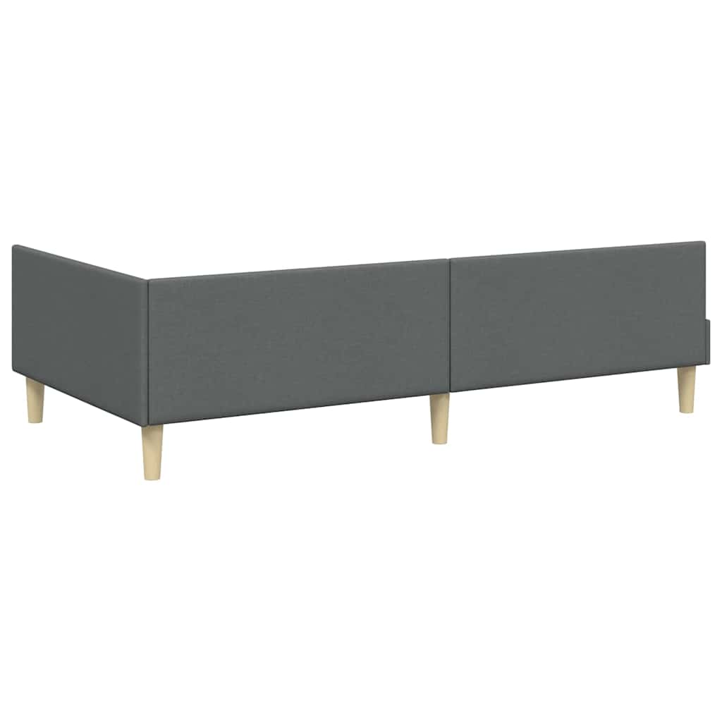 Cadre de lit d'angle Autre Gris foncé 100 x 200 cm - XIOS