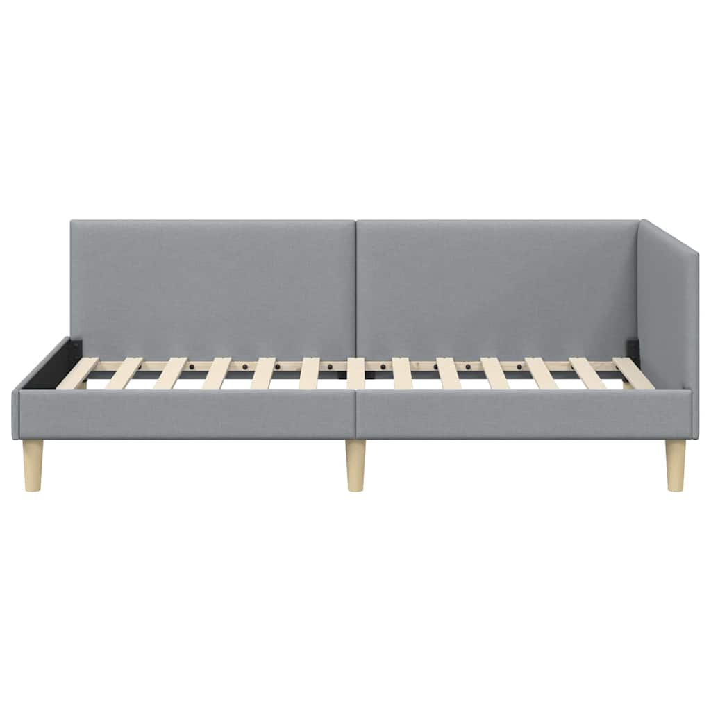 Cadre de lit d'angle Autre Gris clair 80 x 200 cm - XIOS
