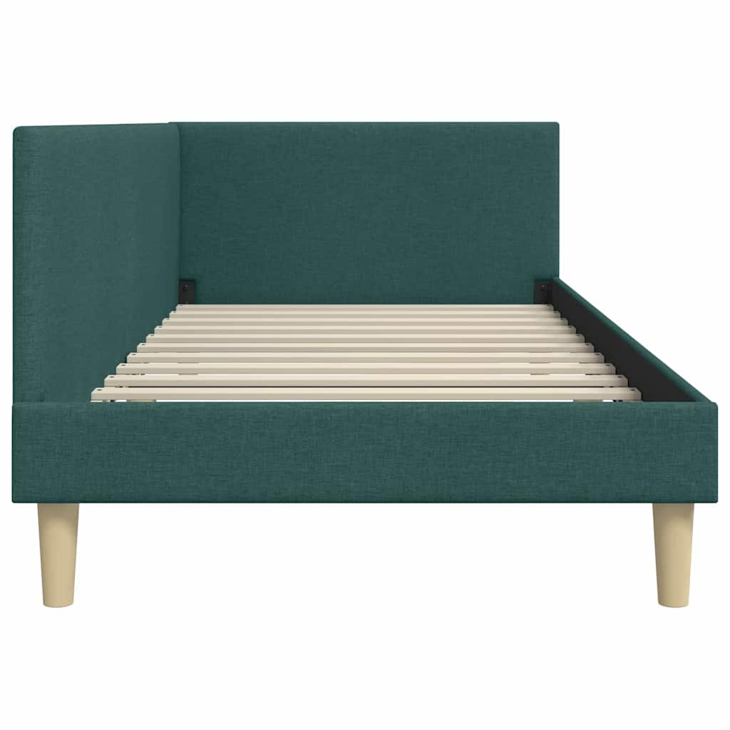 Cadre de lit d'angle Autre Vert foncé 100 x 200 cm - XIOS