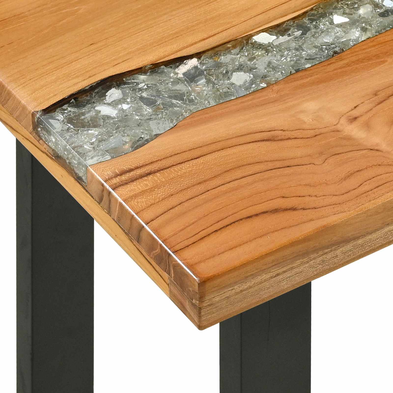 Table console Marron 100 x 35 x 75 cm Bois de teck massif - XIOS
