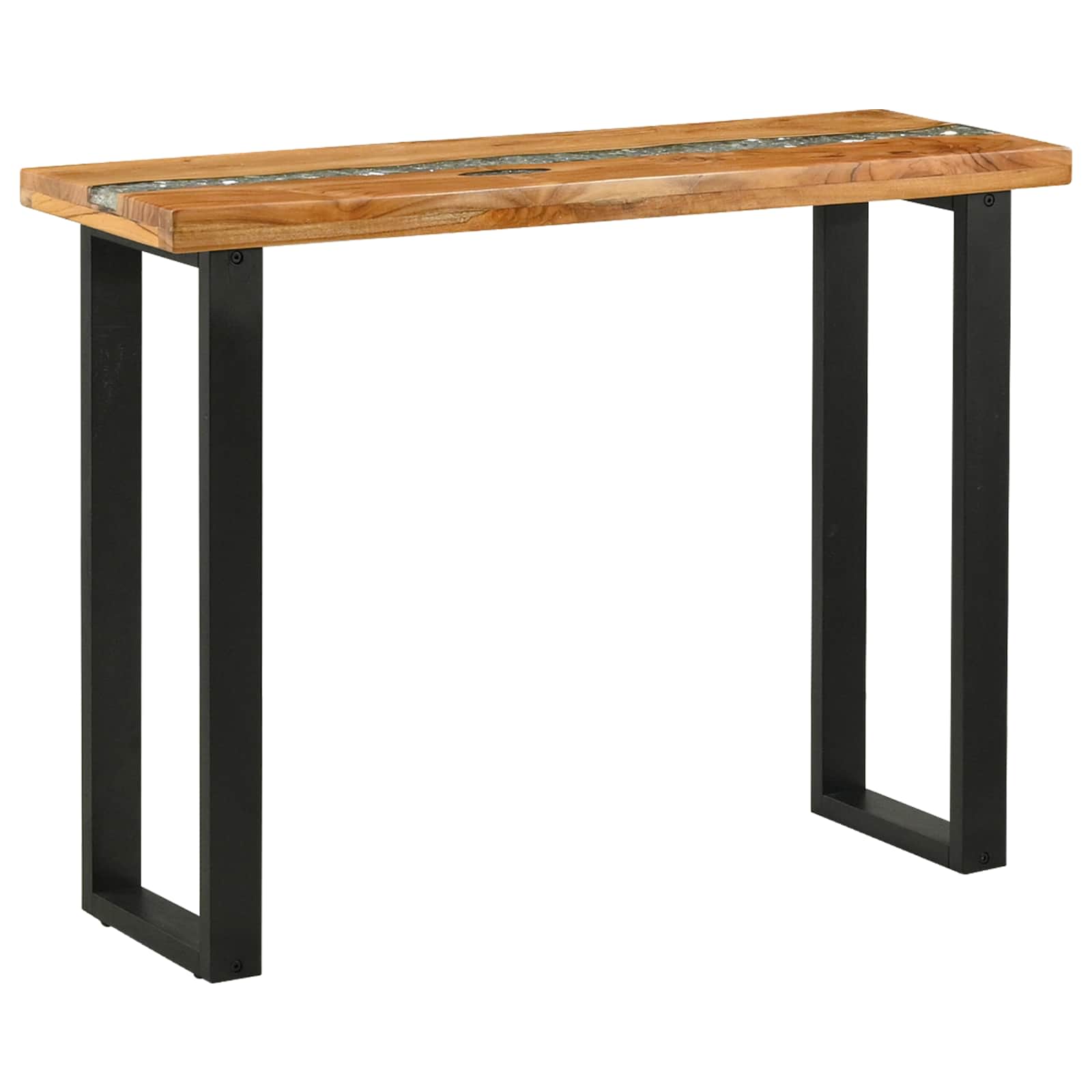 Table console Marron 100 x 35 x 75 cm Bois de teck massif - XIOS