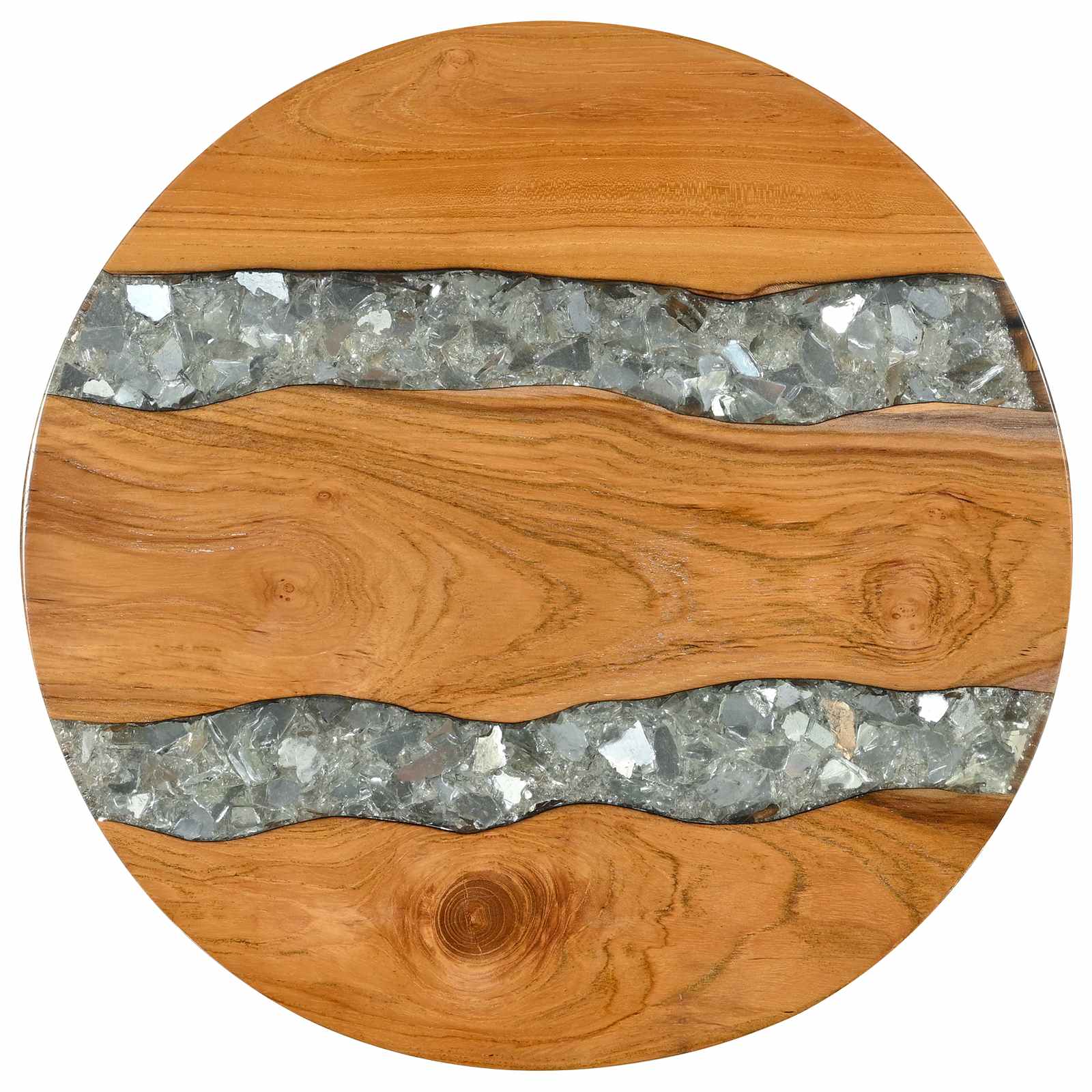 Table basse Marron 40 x 40 x 45 cm Bois de teck massif - XIOS