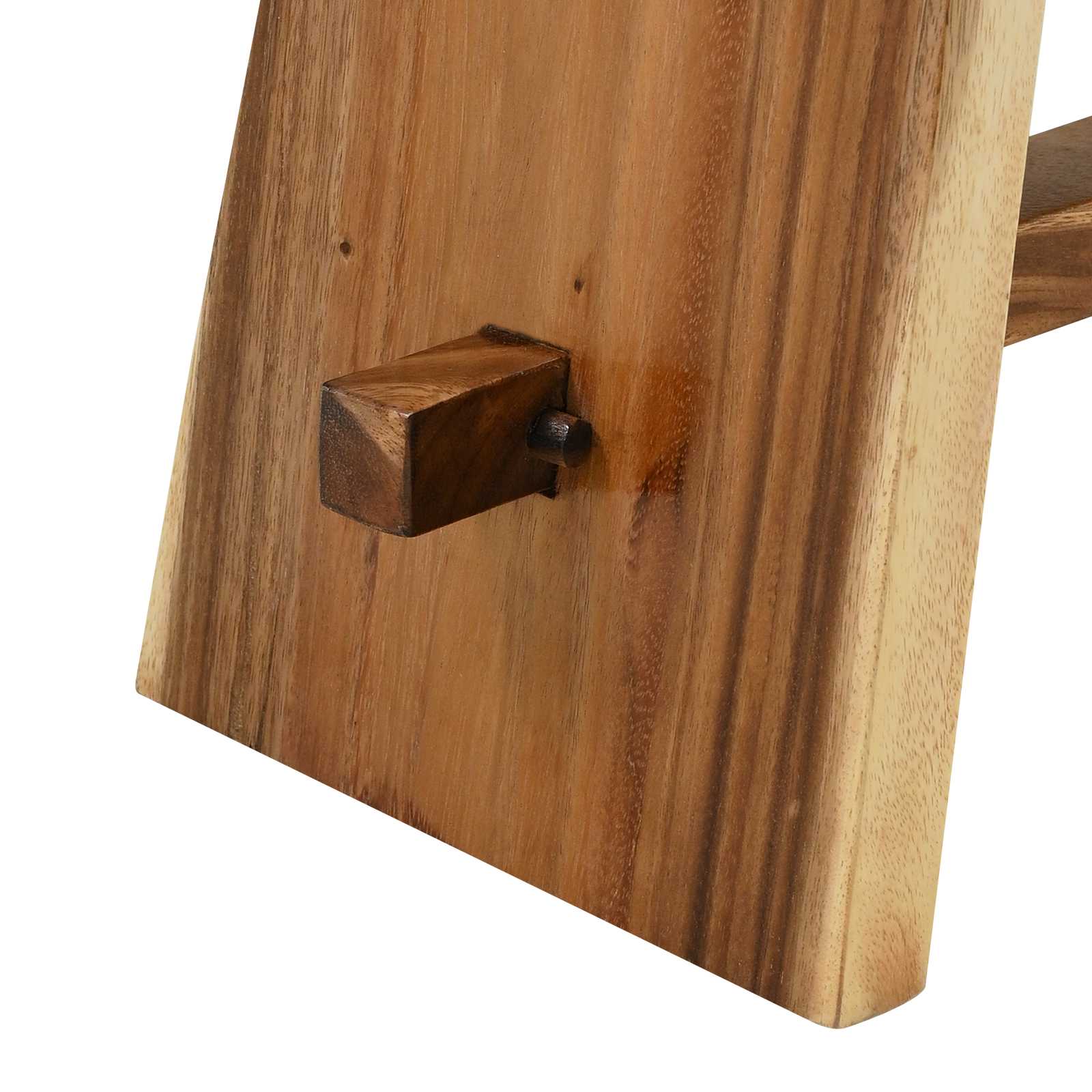 Tabouret de salle de bain Naturel 50 x 30 x 45 cm Bois naturel - XIOS
