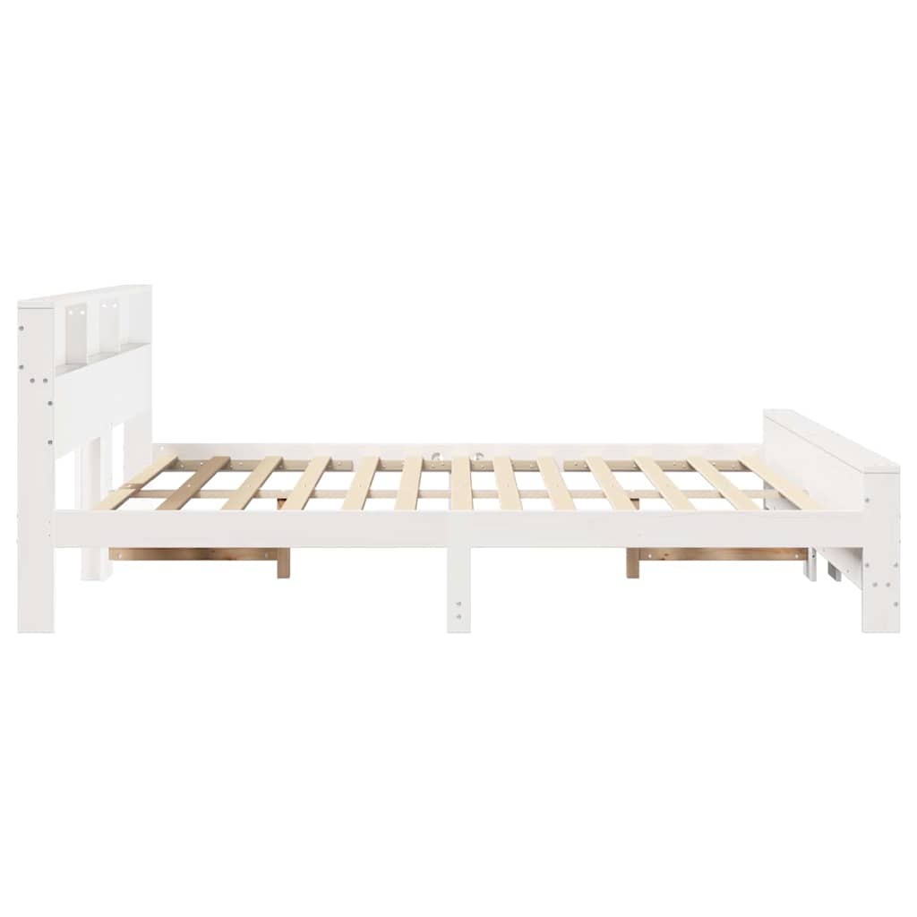 Cadre de lit Blanc 200 x 200 cm Bois d'ingénierie - XIOS