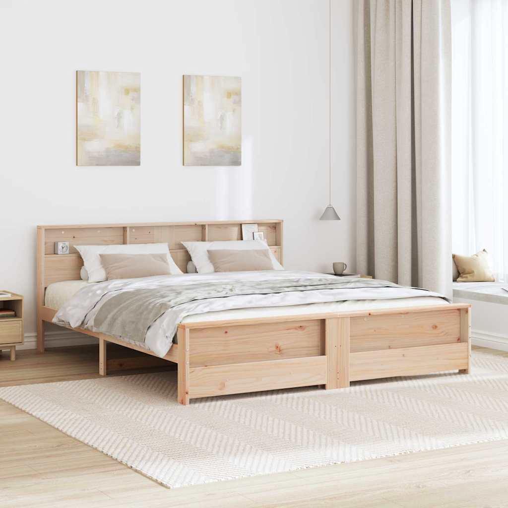 Cadre de lit Marron 180 x 200 cm Bois d'ingénierie - XIOS