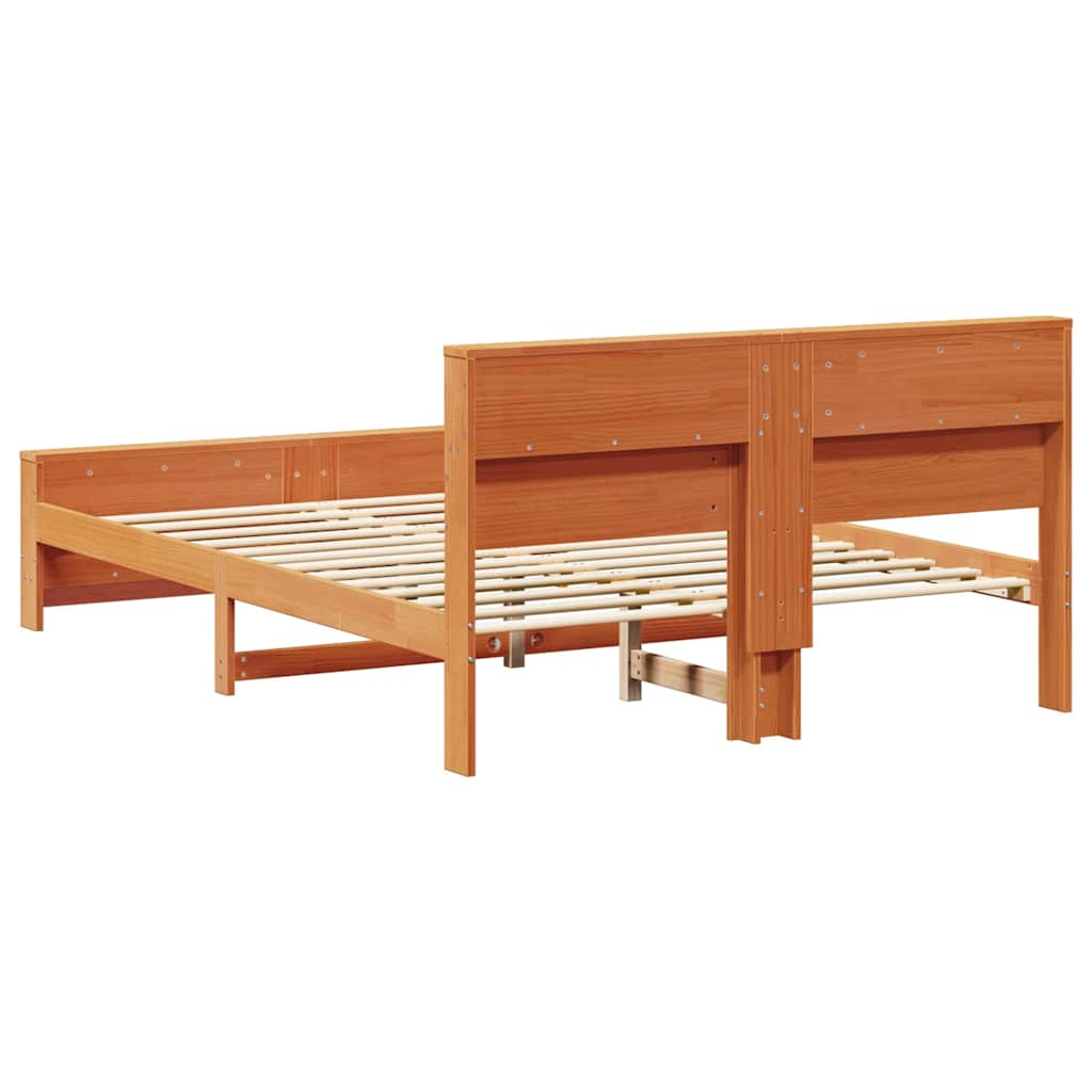 Cadre de lit Brun cire 160 x 200 cm Bois d'ingénierie - XIOS