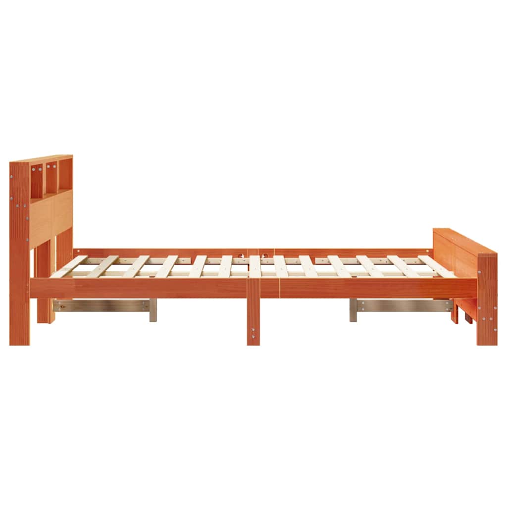 Cadre de lit Brun cire 150 x 200 cm Bois d'ingénierie - XIOS