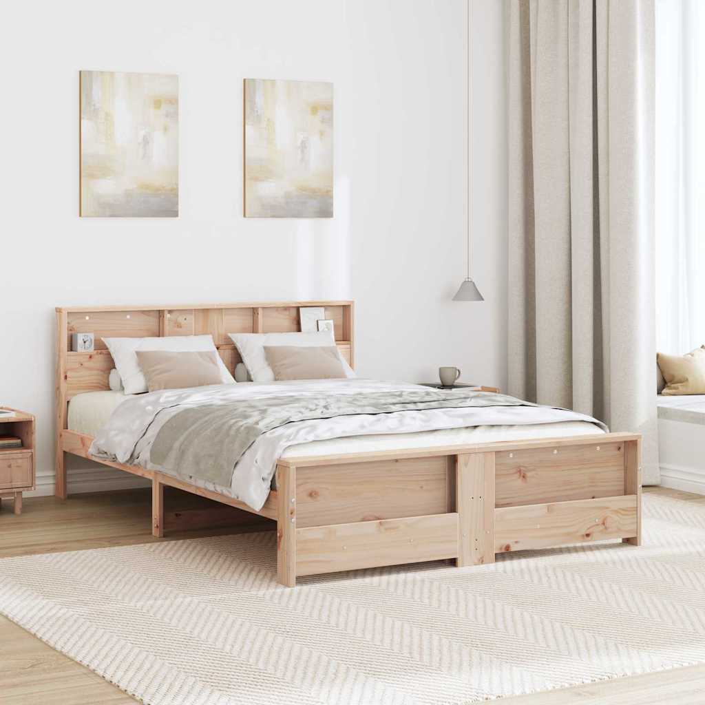 Cadre de lit Marron 140 x 200 cm Bois d'ingénierie - XIOS