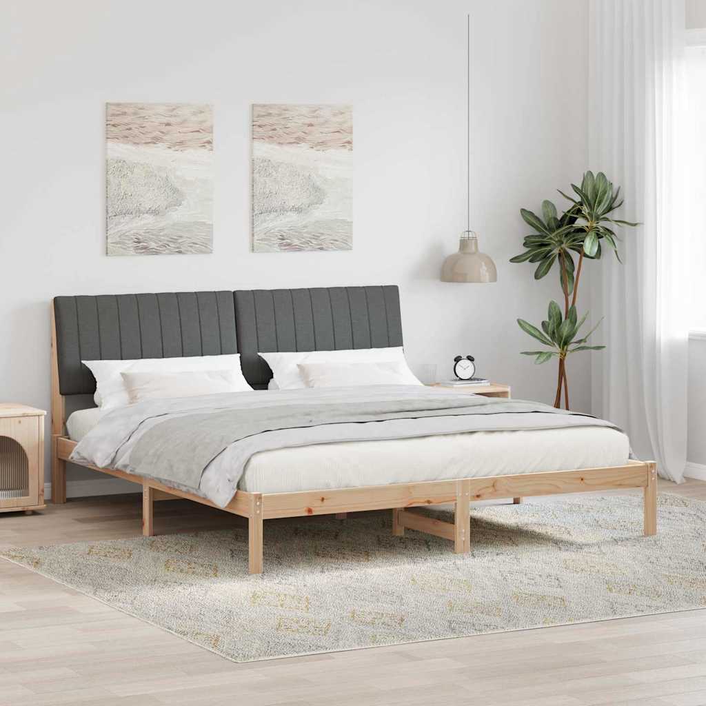 Cadre de lit avec tête de lit Marron 180 x 200 cm Pin massif - XIOS