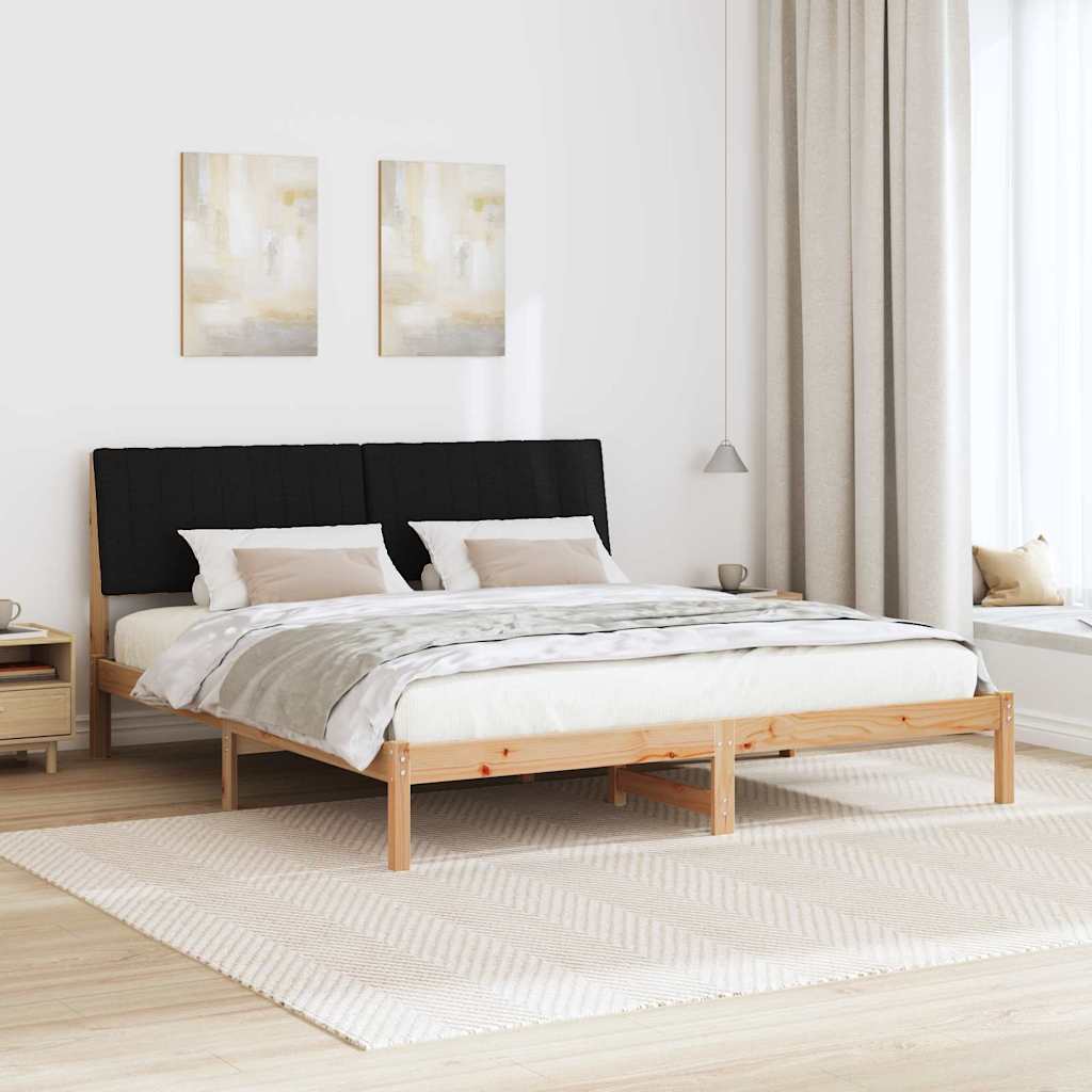 Cadre de lit avec tête de lit Marron 180 x 200 cm Pin massif - XIOS