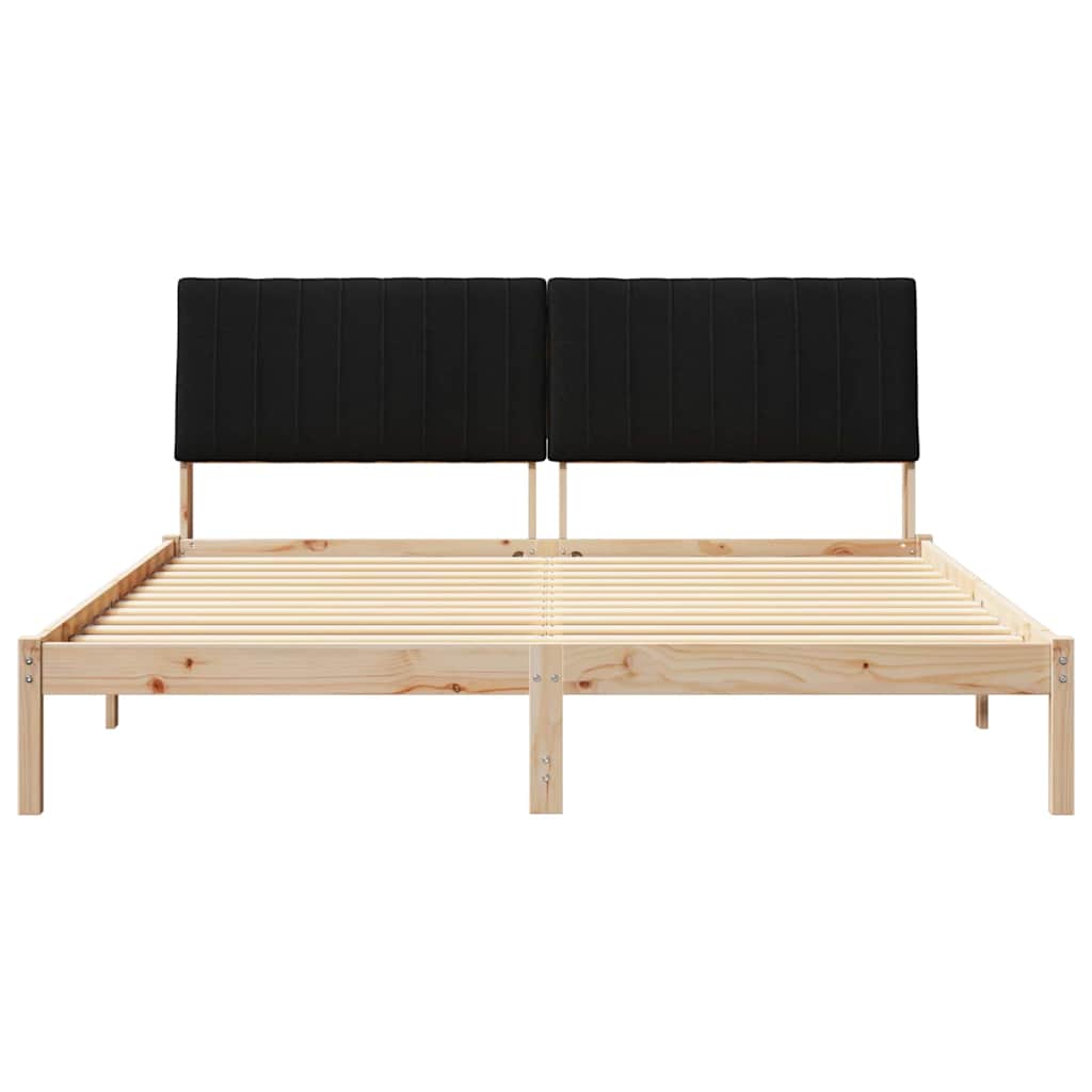 Cadre de lit avec tête de lit Marron 180 x 200 cm Pin massif - XIOS