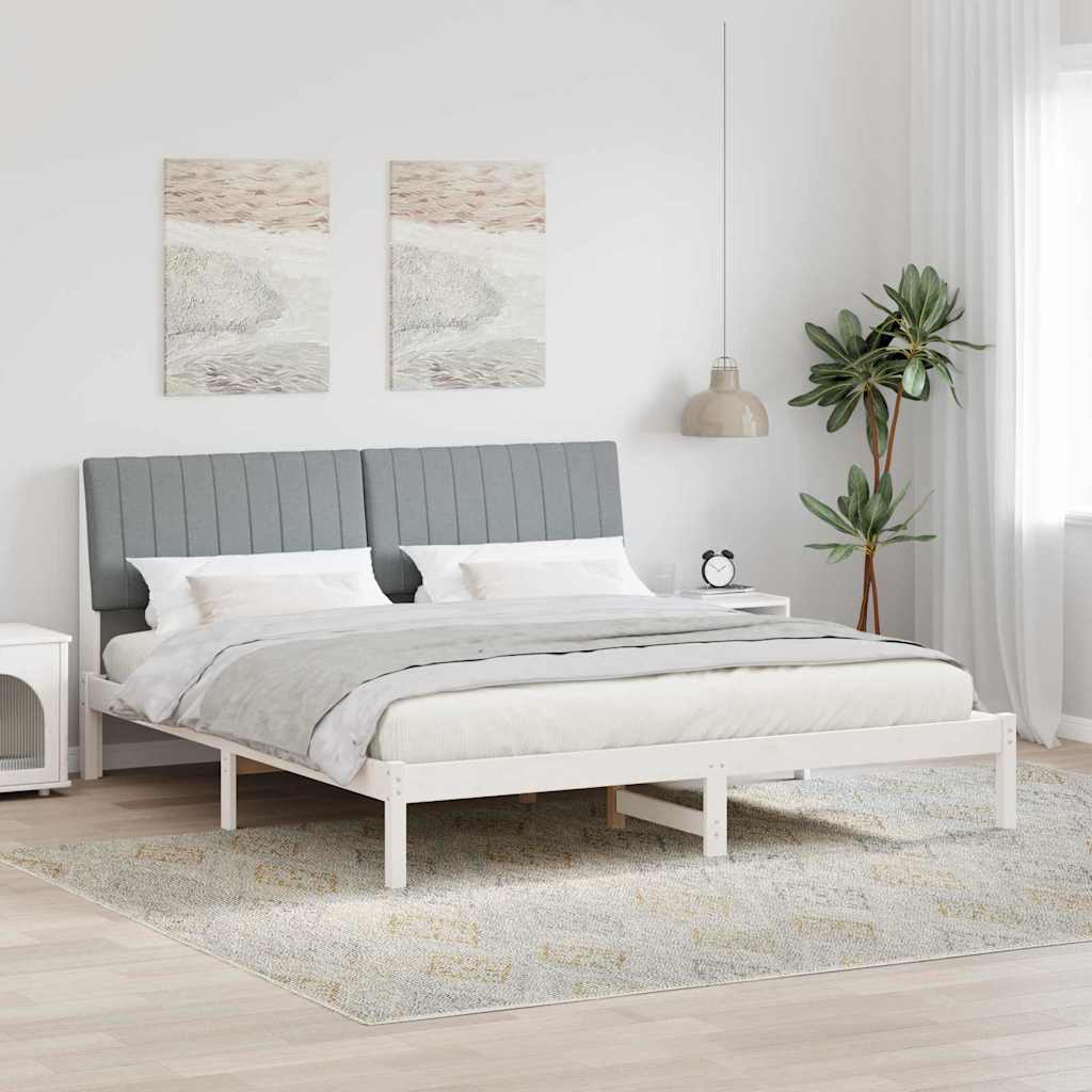 Cadre de lit Gris clair 180 x 200 cm Pin massif - XIOS