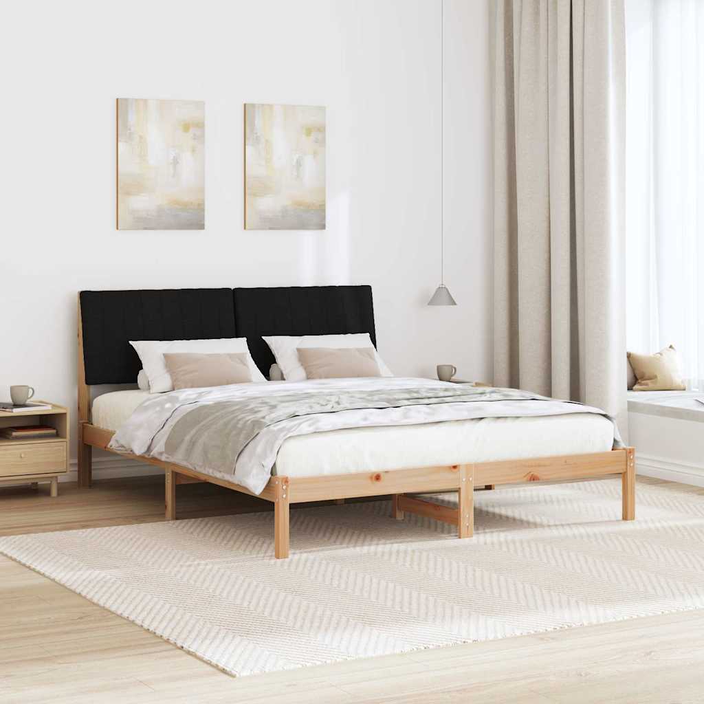 Cadre de lit avec tête de lit Marron 160 x 200 cm Pin massif - XIOS