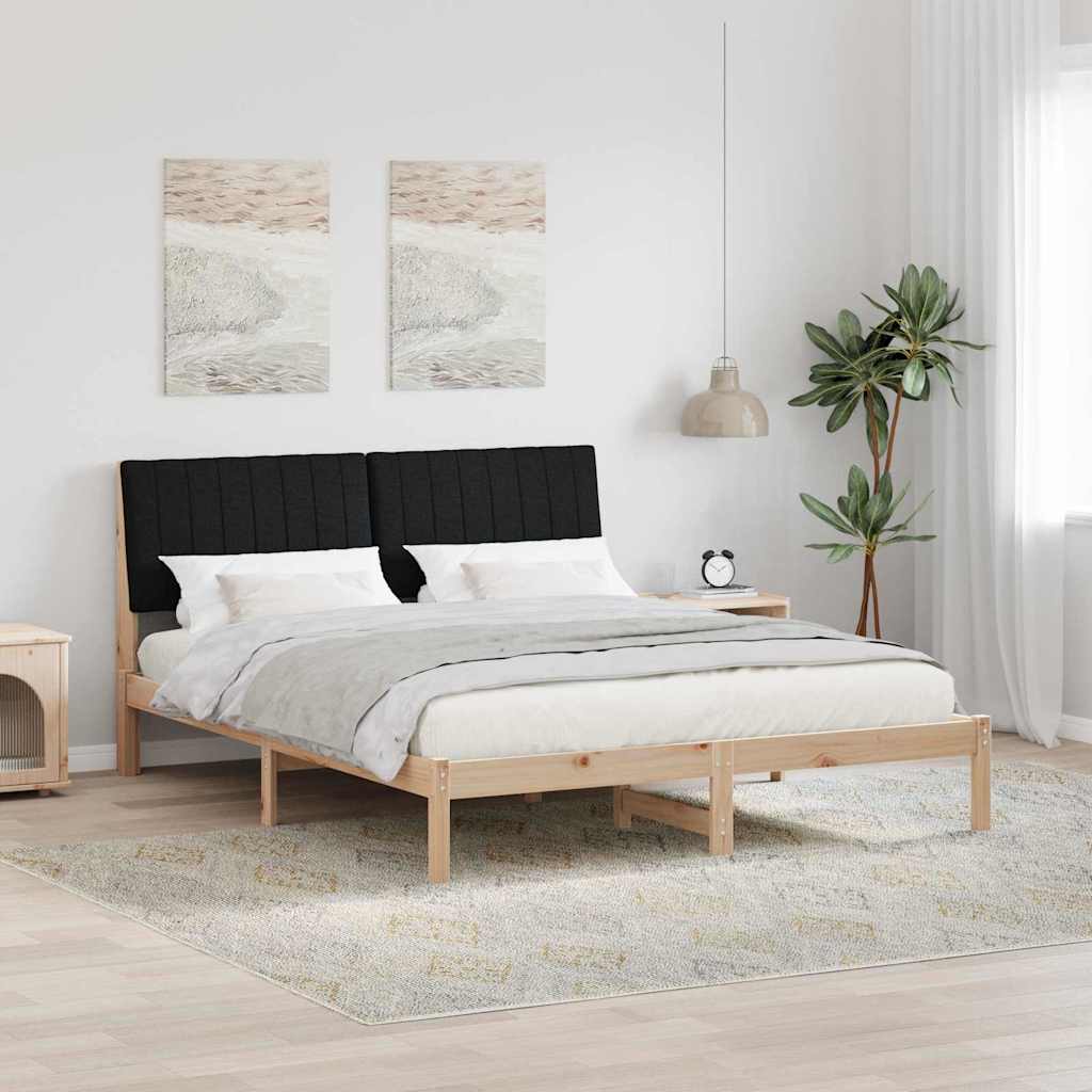 Cadre de lit avec tête de lit Marron 150 x 200 cm Pin massif