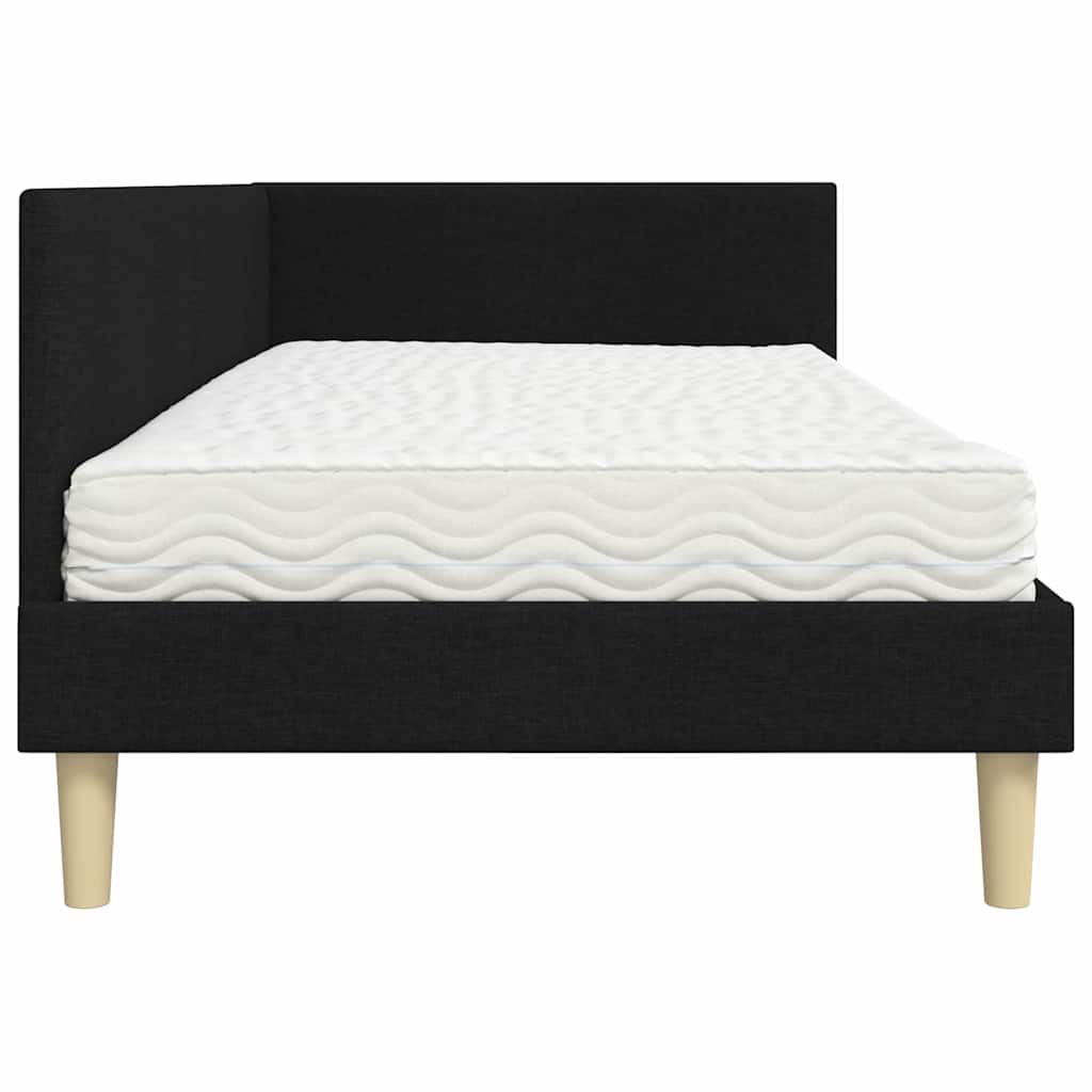 Cadre de lit d'angle avec matelas Autre 2 pcs Vert tissu - XIOS