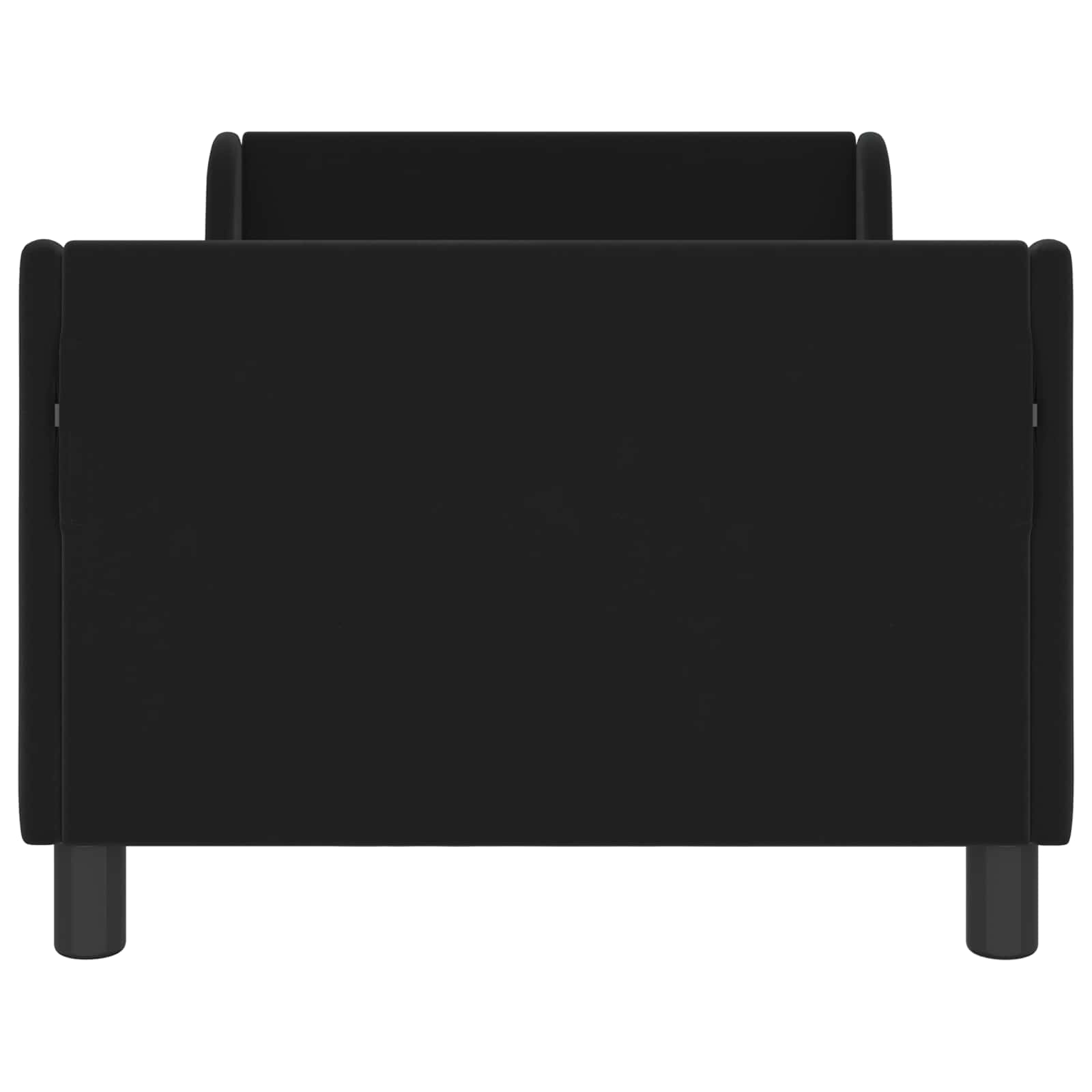 Cadre de lit pour enfants avec tête de lit Noir 80 x 160 cm - XIOS