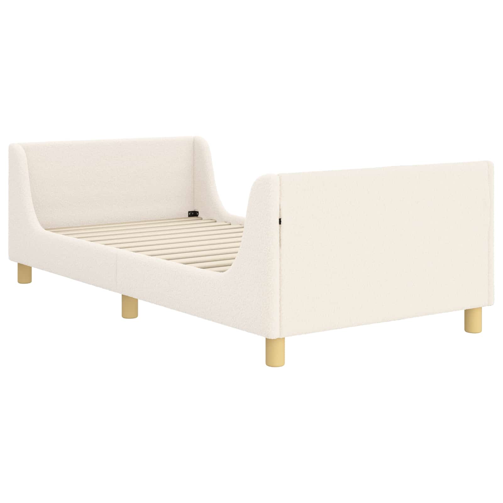 Cadre de lit pour enfants avec tête de lit Crème 90 x 200 cm - XIOS