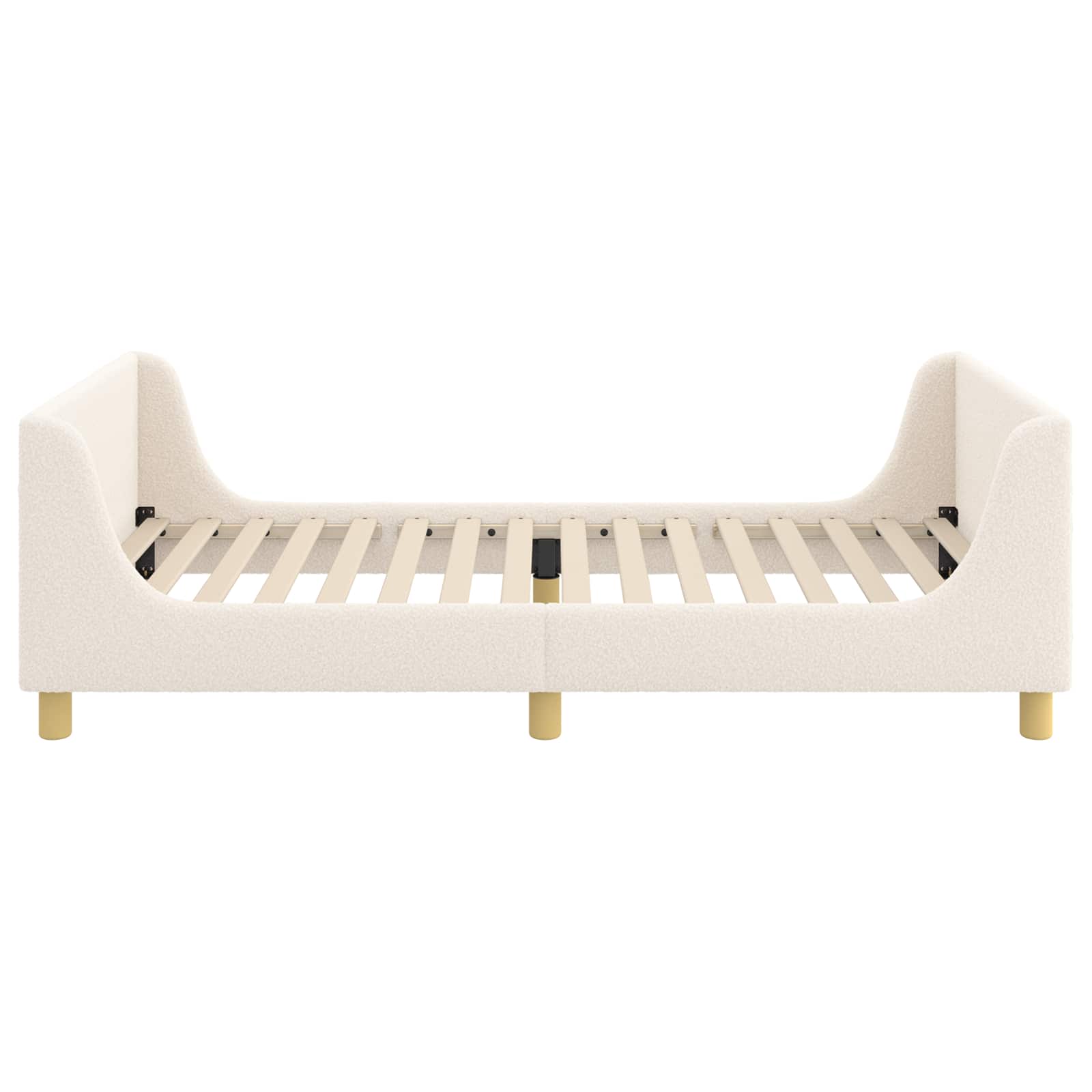 Cadre de lit pour enfants avec tête de lit Crème 90 x 200 cm - XIOS