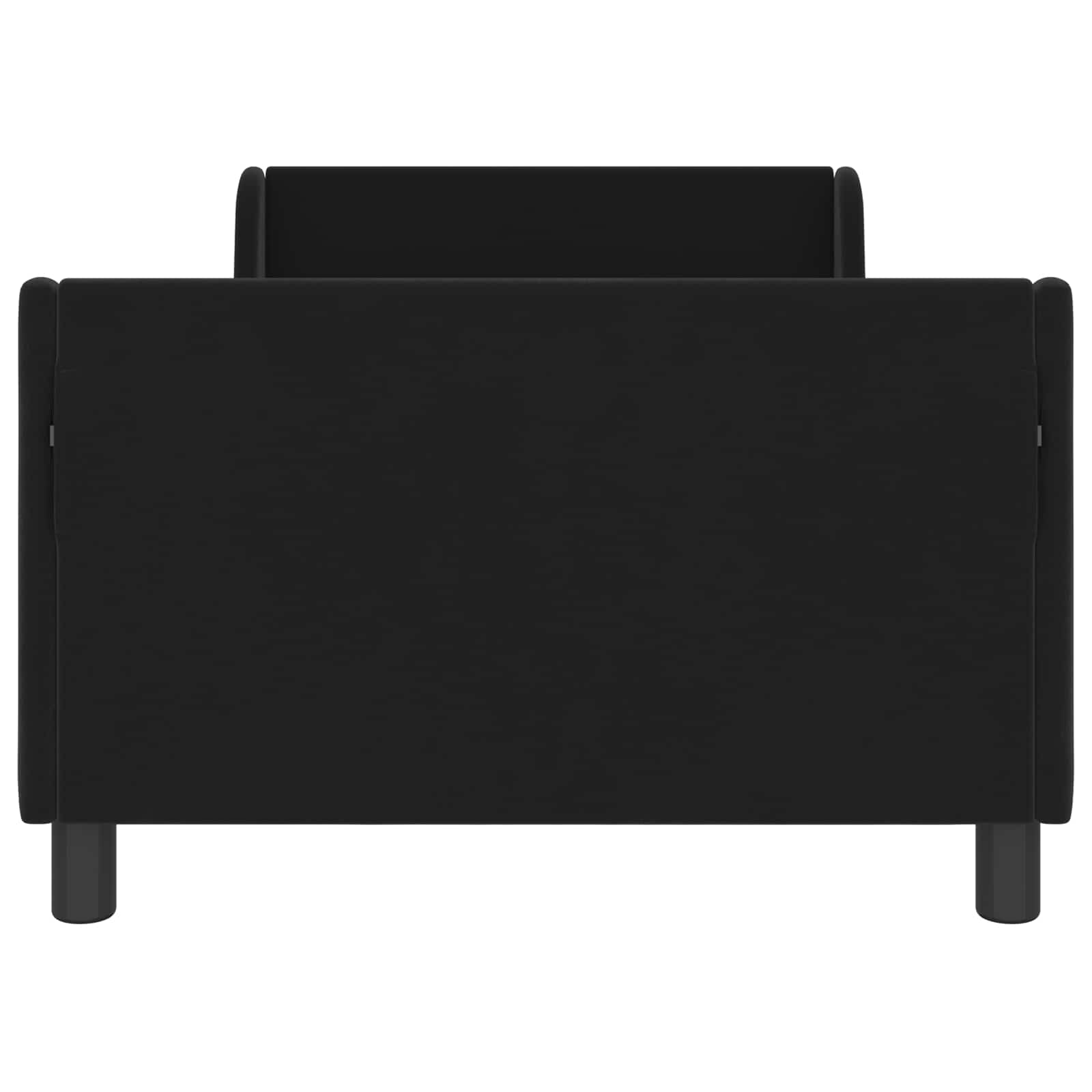 Cadre de lit pour enfants avec tête de lit Noir 90 x 200 cm - XIOS