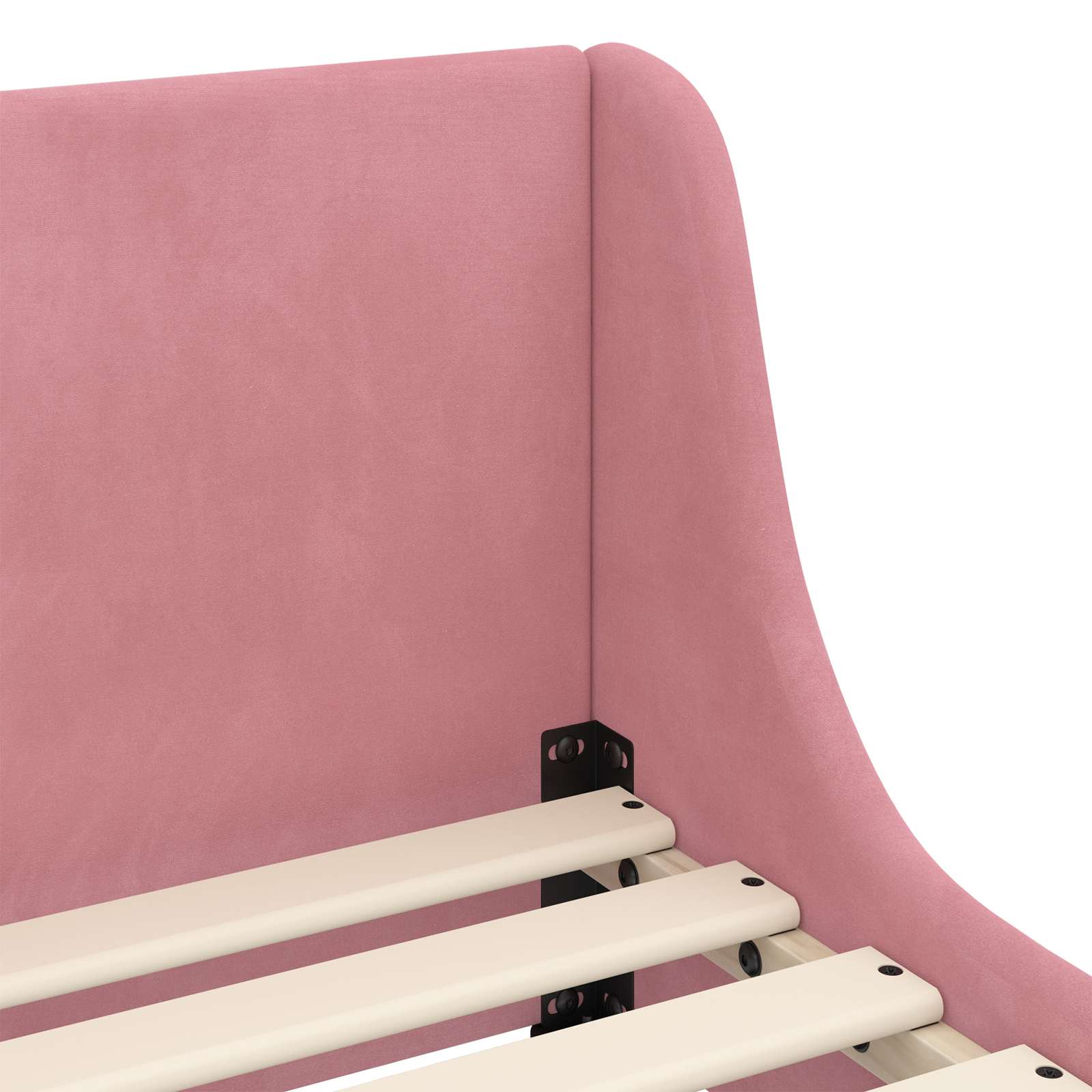 Cadre de lit pour enfants avec tête de lit Rose 90 x 200 cm - XIOS
