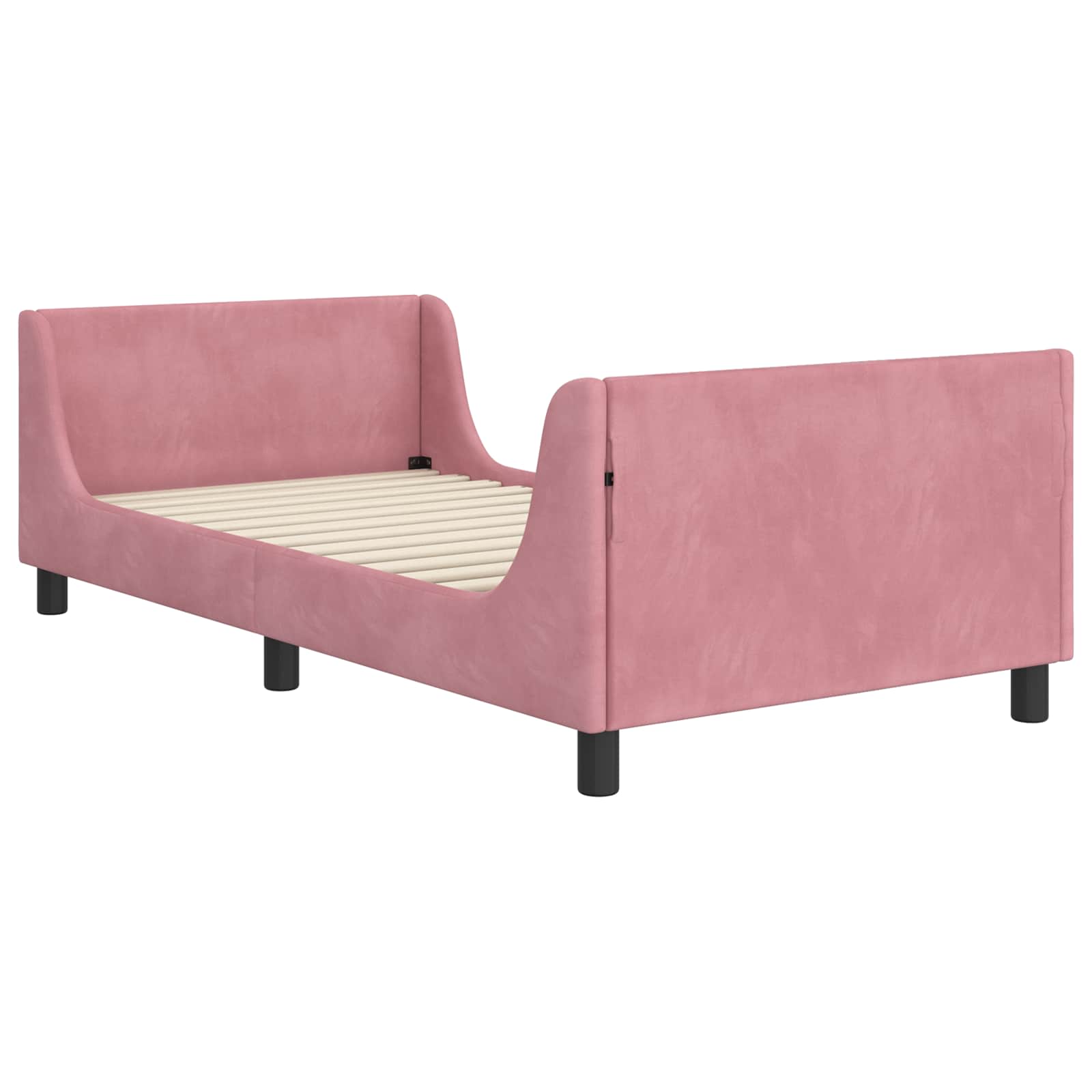 Cadre de lit pour enfants avec tête de lit Rose 90 x 200 cm - XIOS