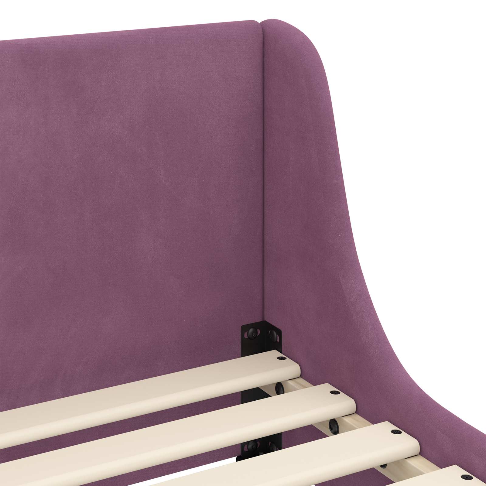 Cadre de lit pour enfants avec tête de lit Pourpre 90 x 200 cm