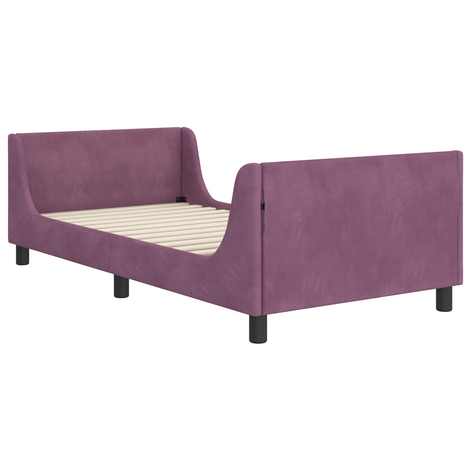 Cadre de lit pour enfants avec tête de lit Pourpre 90 x 200 cm