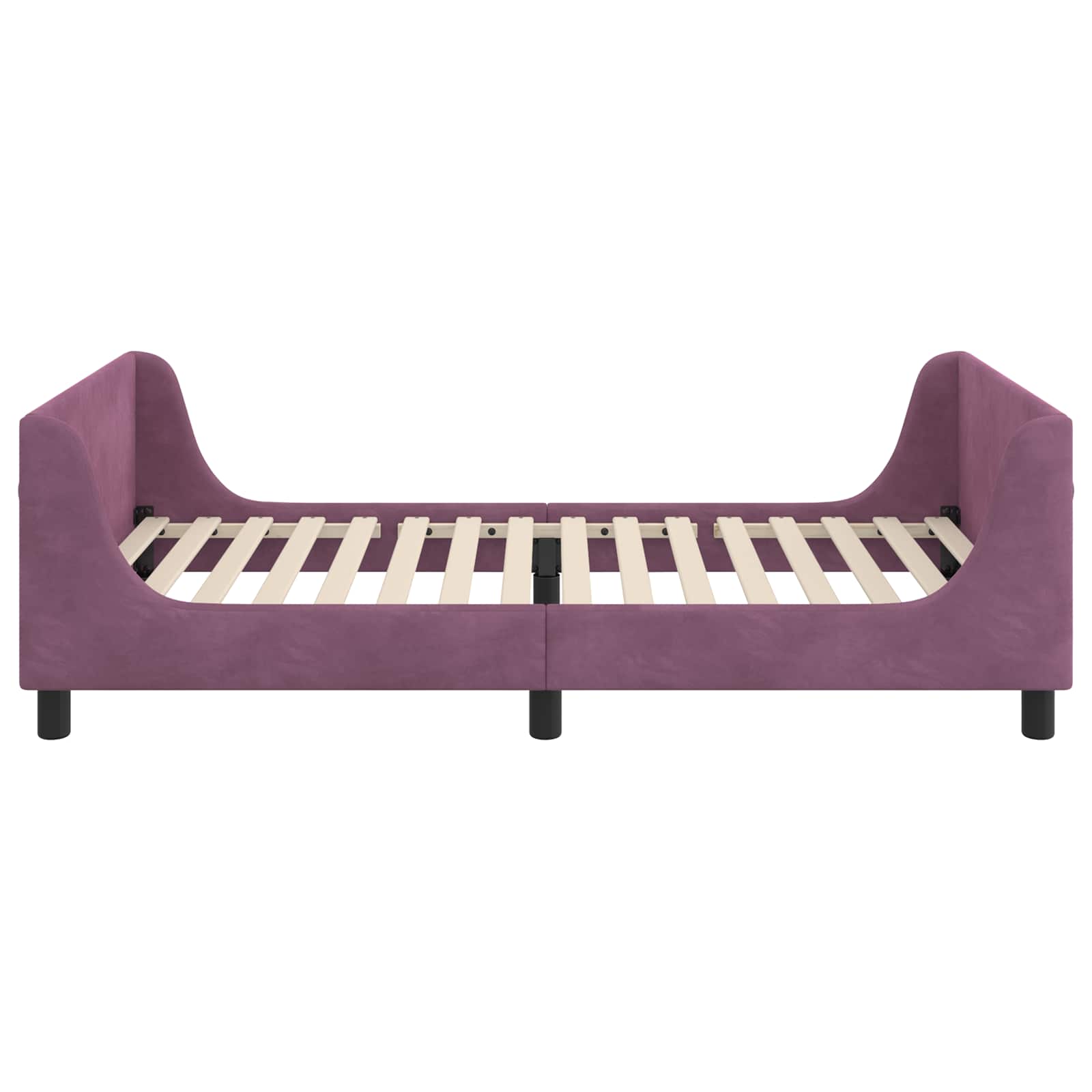 Cadre de lit pour enfants avec tête de lit Pourpre 90 x 200 cm