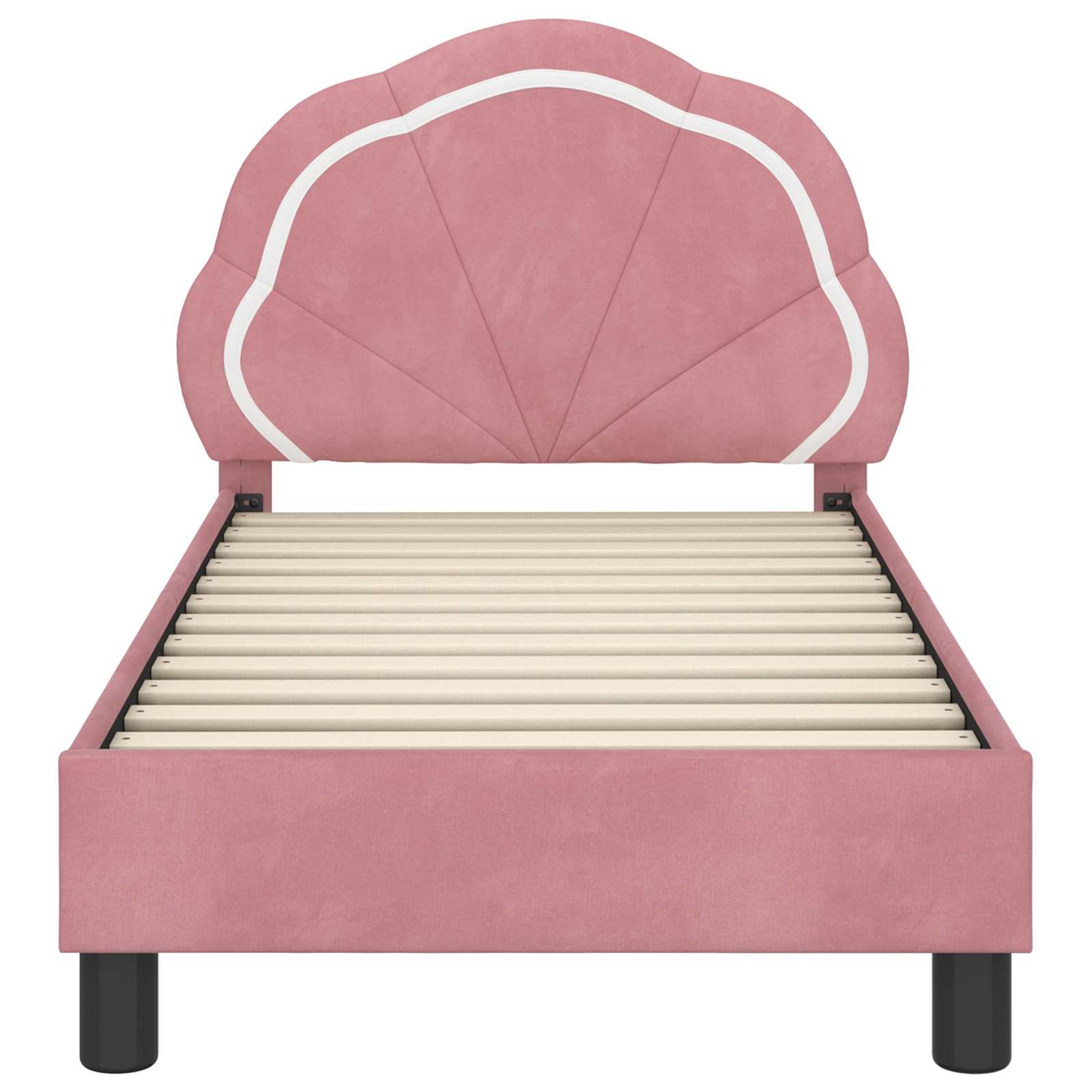 Cadre de lit pour tout-petit avec tête de lit Rose 70 x 140 cm - XIOS
