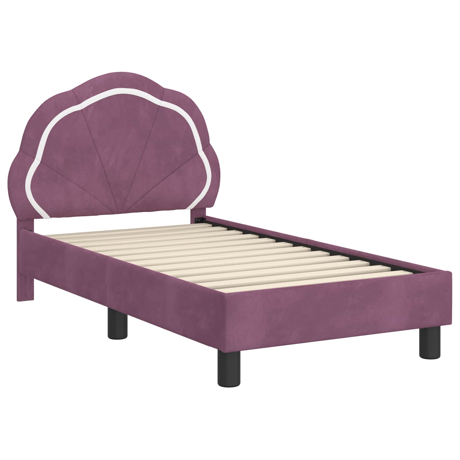 Cadre de lit pour tout-petit avec tête de lit Violet - XIOS