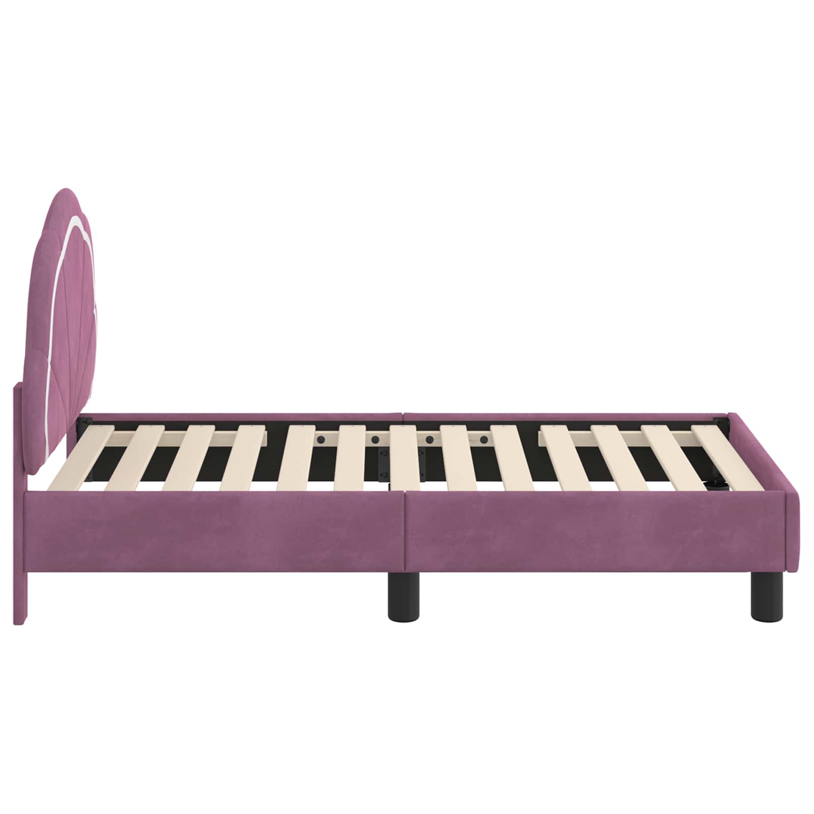 Cadre de lit pour tout-petit avec tête de lit Violet - XIOS