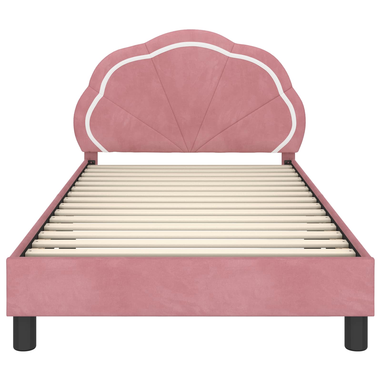 Cadre de lit pour enfants avec tête de lit Rose 80 x 200 cm - XIOS