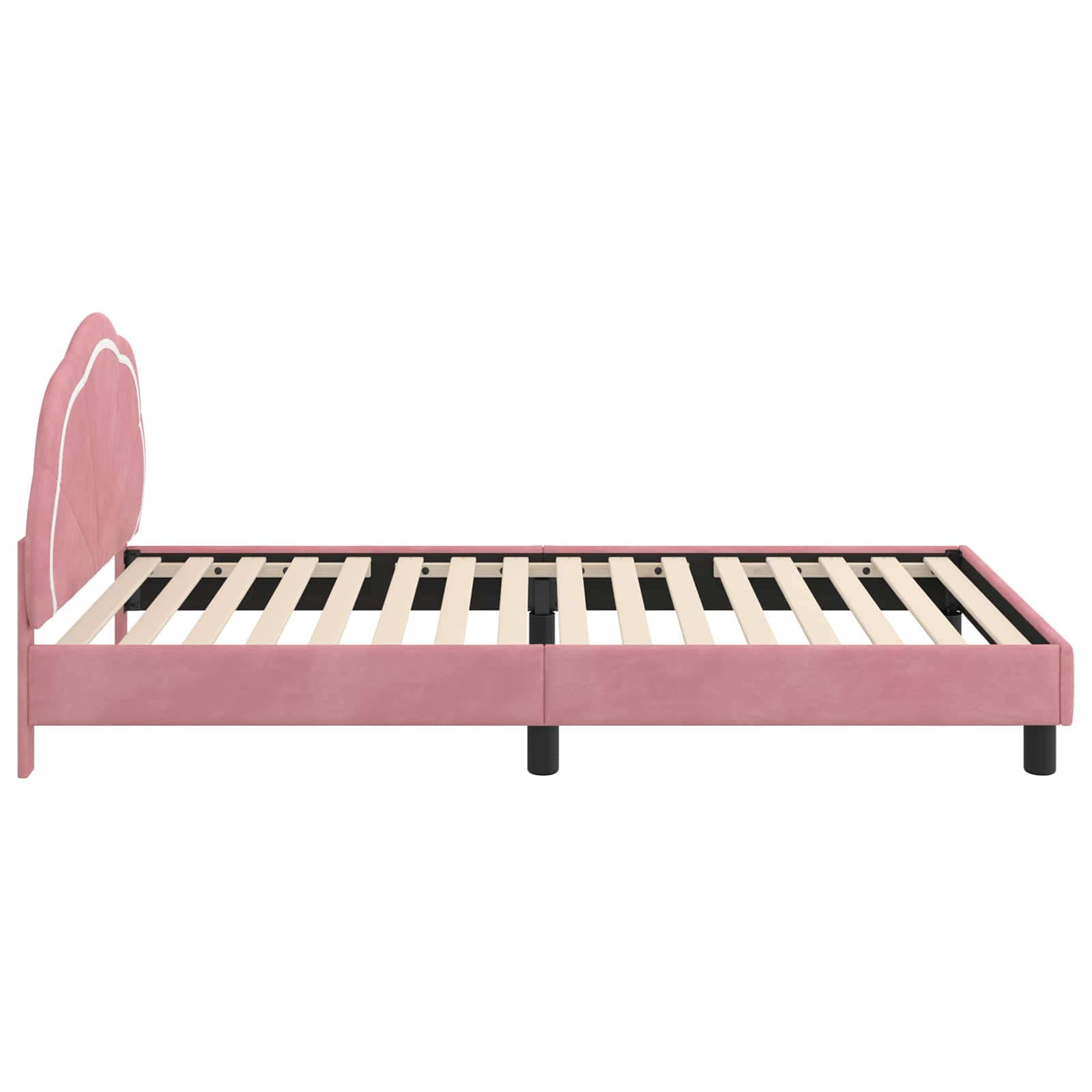 Cadre de lit pour enfants avec tête de lit Rose 80 x 200 cm - XIOS