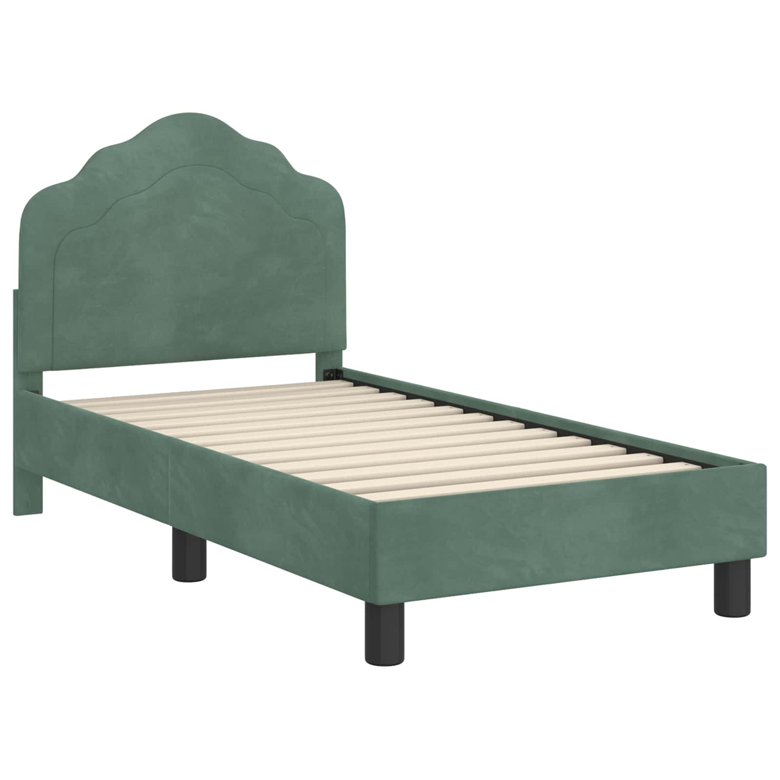 Cadre de lit pour tout-petit avec tête de lit Vert Mer - XIOS