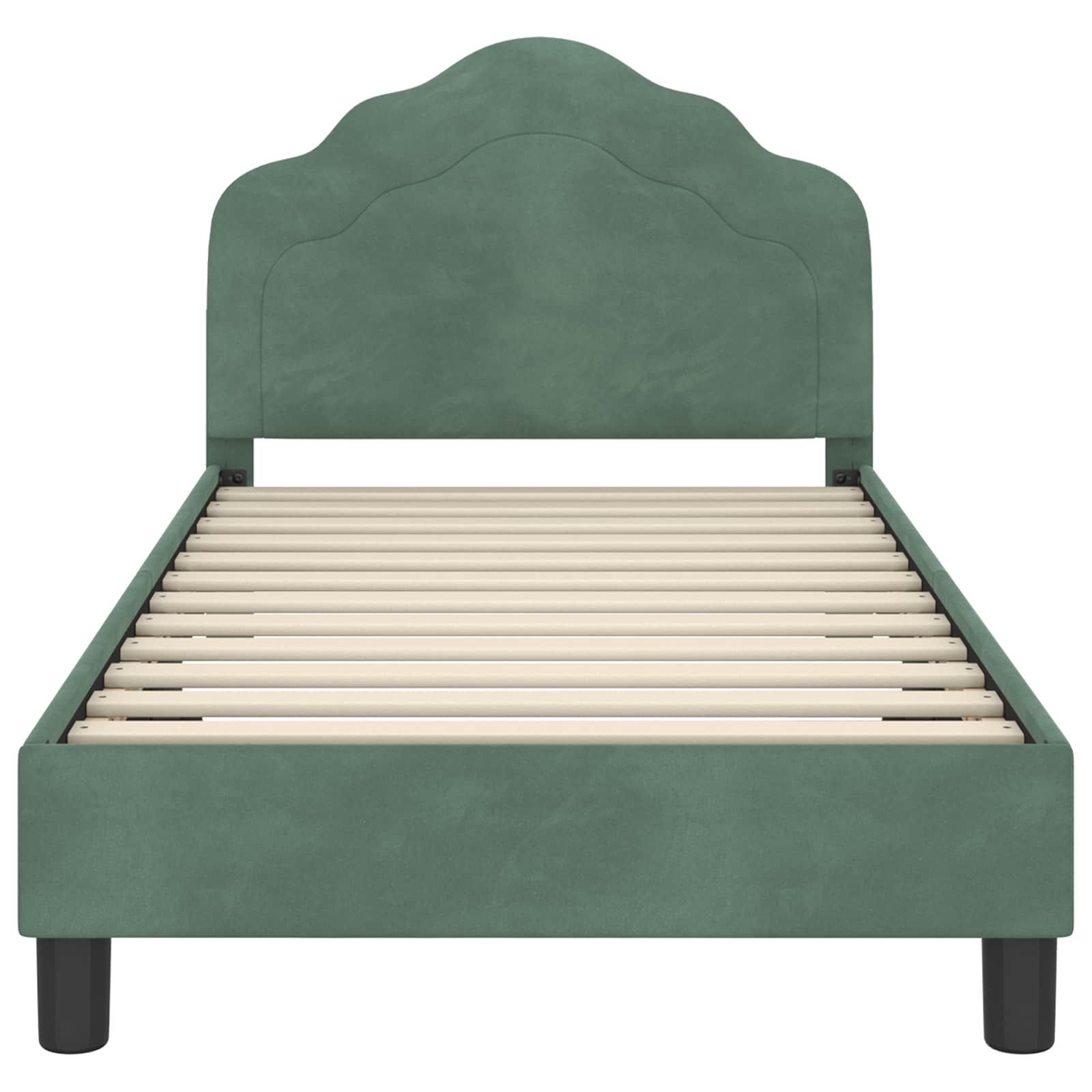 Cadre de lit pour enfants avec tête de lit Vert Mer 80 x 160 cm - XIOS